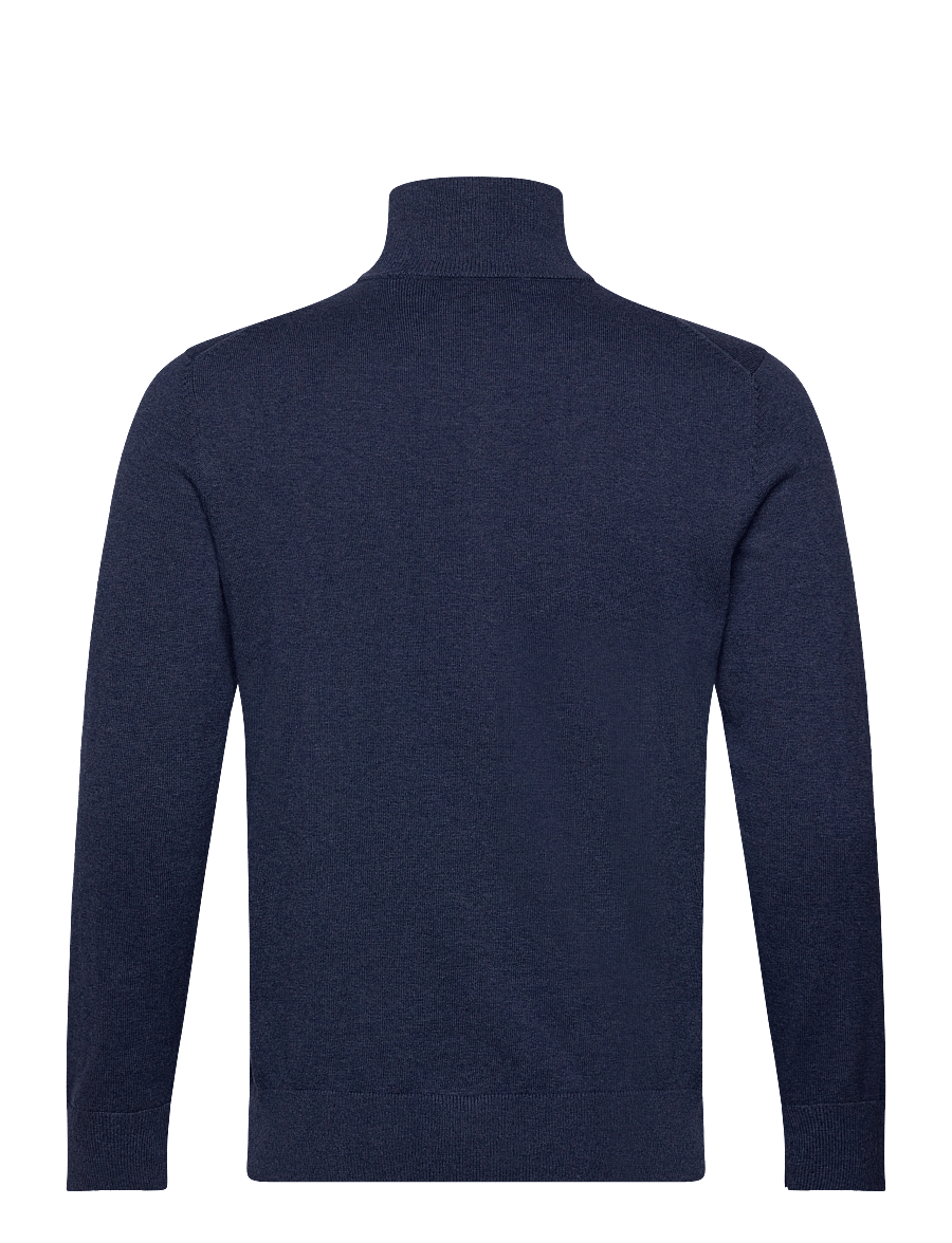 Gant - CLASSIC COTTON HALF ZIP - halfzip strik - dark jeansblue melange - 2