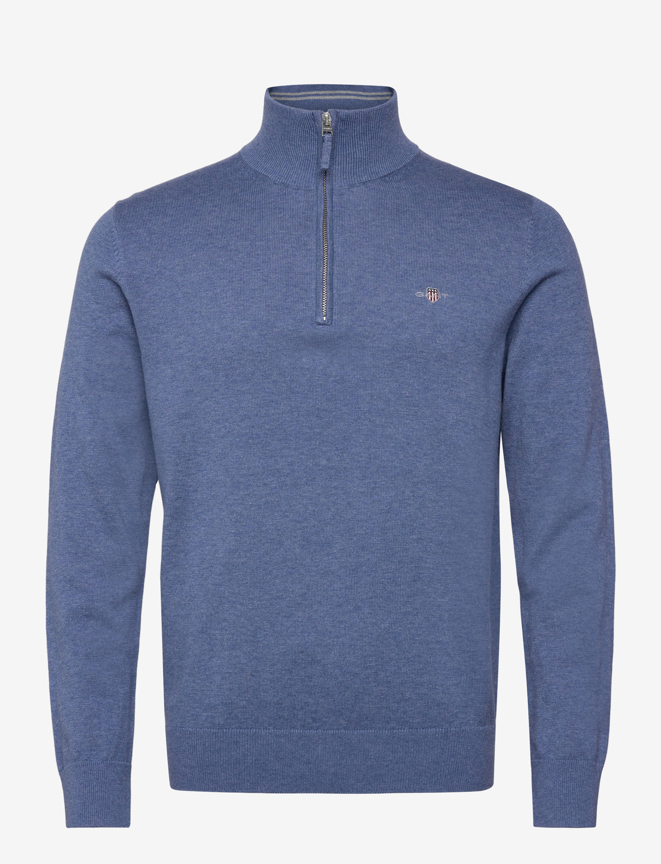 Gant - CLASSIC COTTON HALF ZIP - halfzip strik - denim blue melange - 1