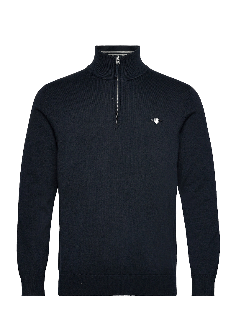 GANT - CLASSIC COTTON HALF ZIP - tõmblukk-kaelusega džemprid - evening blue - 1