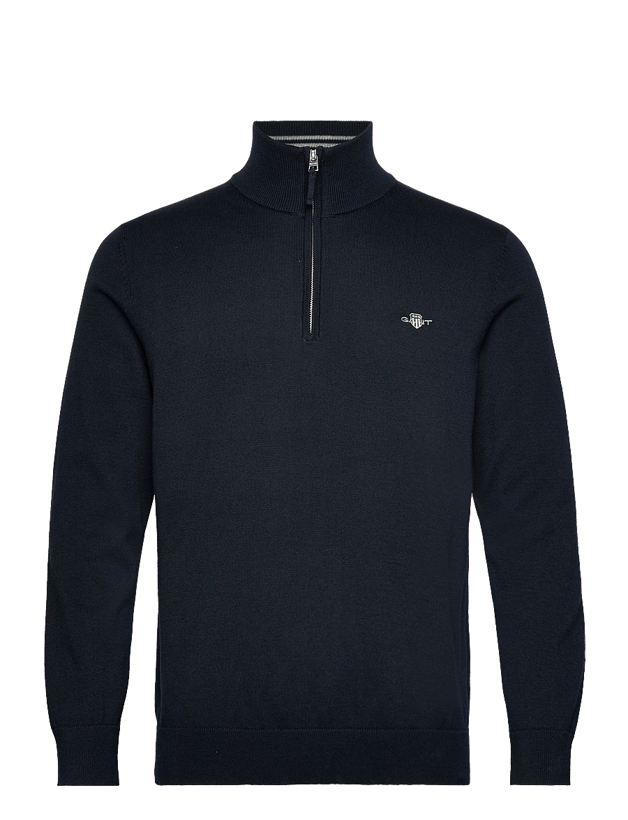 Gant - CLASSIC COTTON HALF ZIP - pullover mit halbem reißverschluss - evening blue - 1