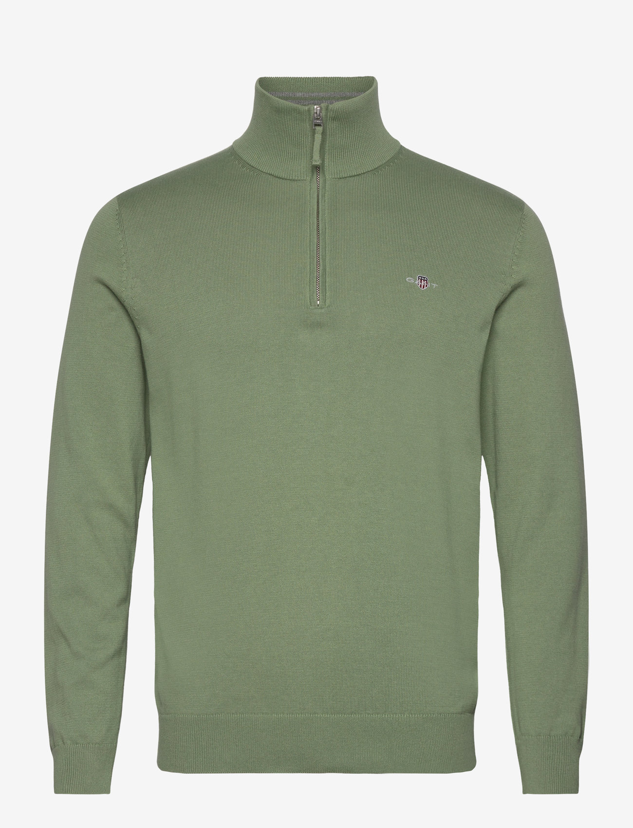 Gant - CLASSIC COTTON HALF ZIP - halfzip strik - kalamata green - 1