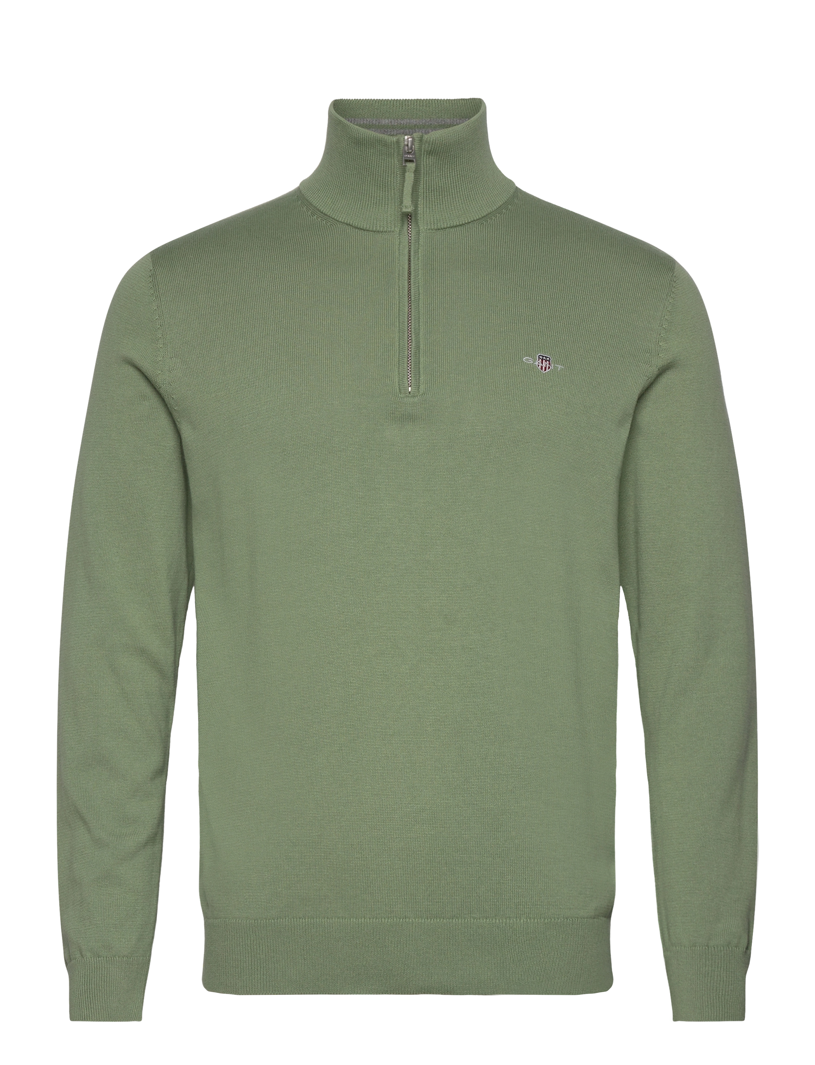 Gant CLASSIC COTTON HALF ZIP - Gant - KALAMATA GREEN / khaki/green