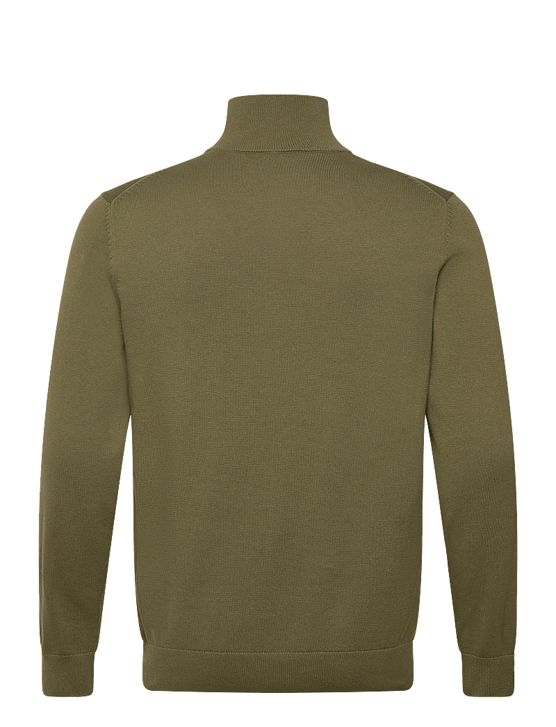GANT - CLASSIC COTTON HALF ZIP - half zip jumpers - moss green - 1