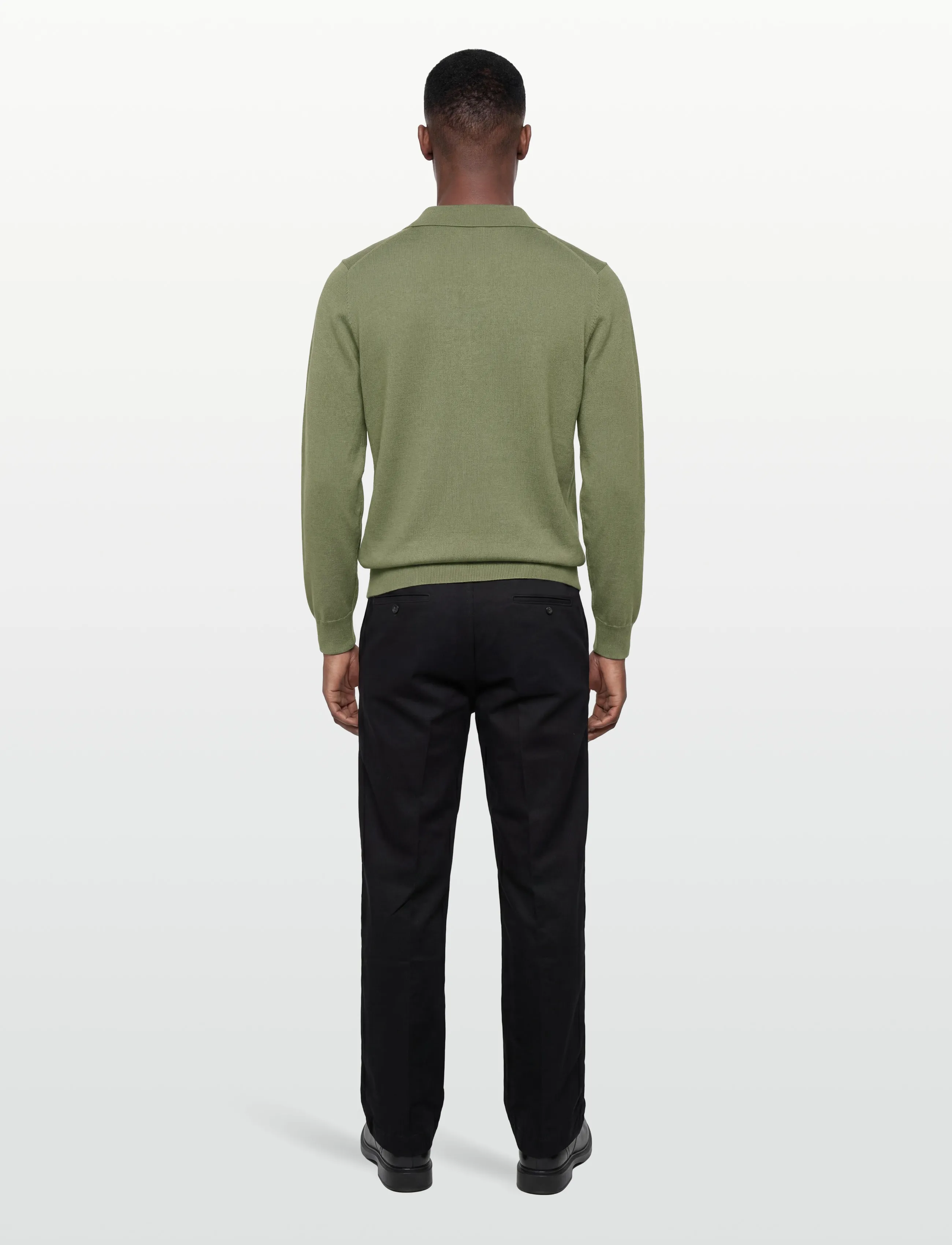 Gant - CLASSIC COTTON POLO - pikkade varrukatega polod - dry herb green - 4
