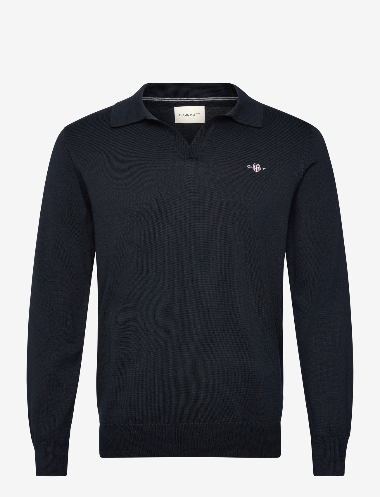 GANT - CLASSIC COTTON POLO - stickade pikéer - evening blue - 0