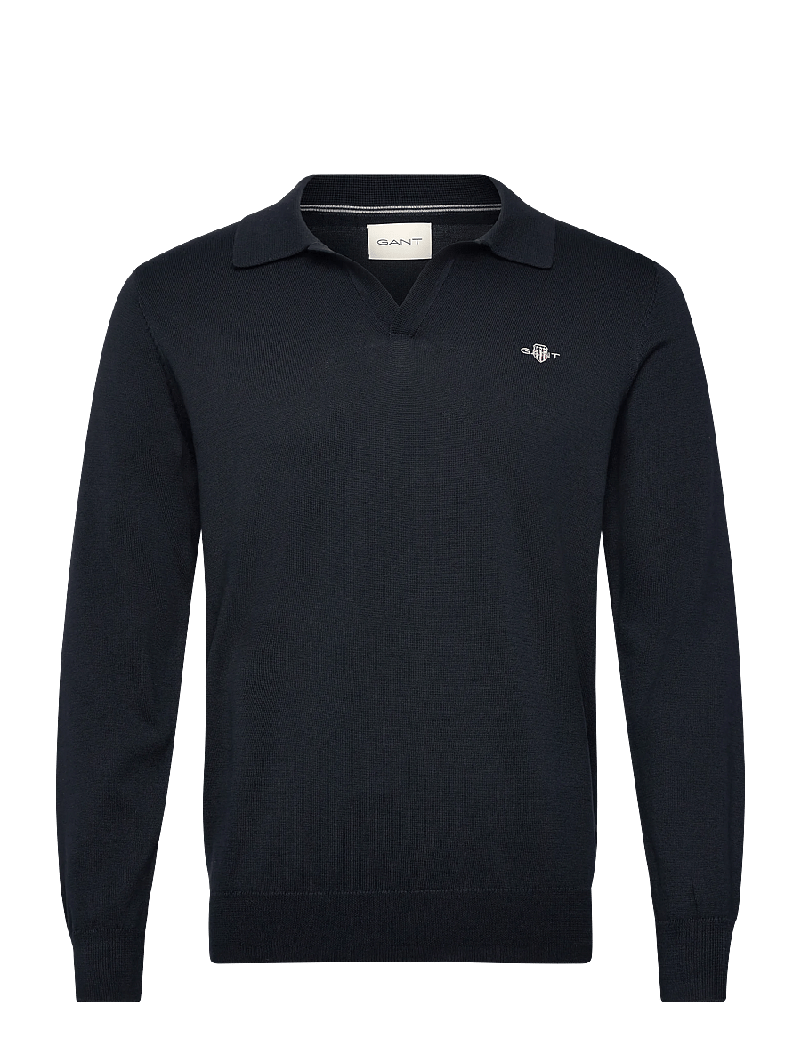 Gant - CLASSIC COTTON POLO - langärmelig - evening blue - 1