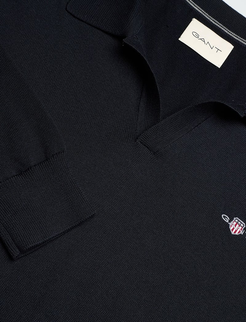 GANT - CLASSIC COTTON POLO - stickade pikéer - evening blue - 2