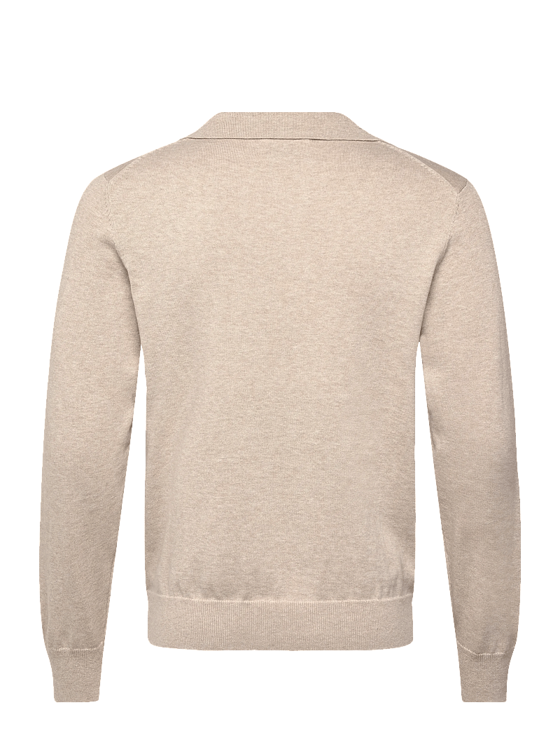 GANT - CLASSIC COTTON POLO - gestrickte polohemden - oat melange - 1