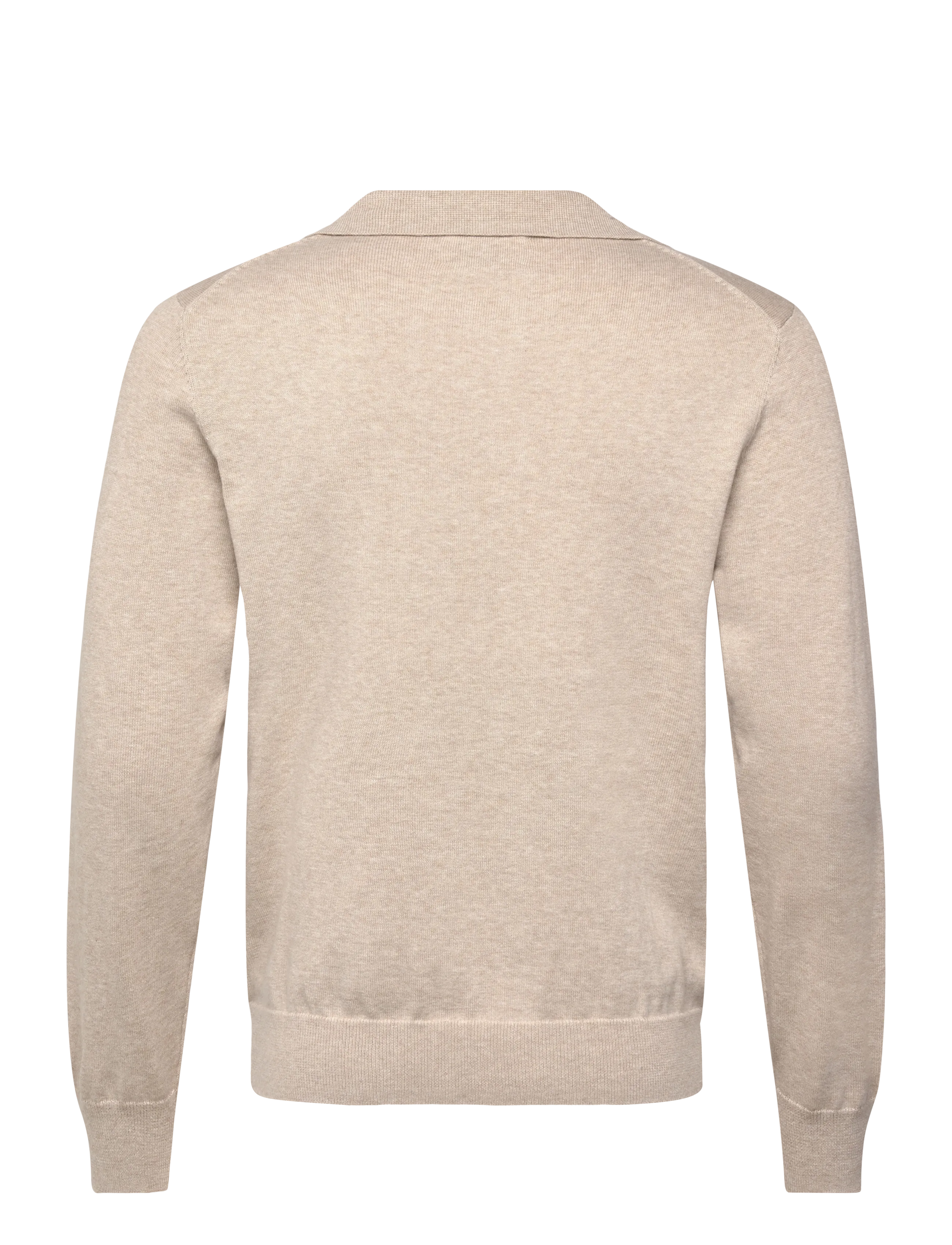 Gant - CLASSIC COTTON POLO - pikkade varrukatega polod - oat melange - 2
