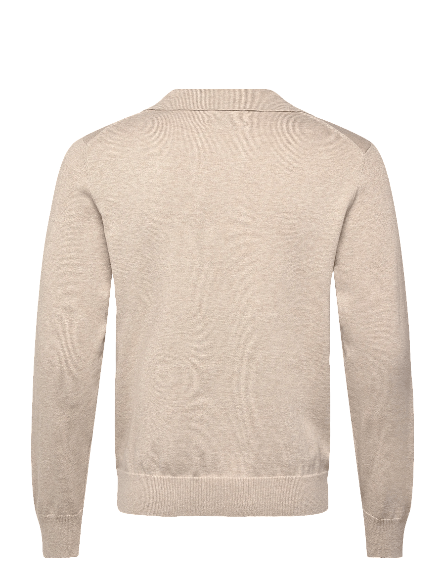 Gant - CLASSIC COTTON POLO - langärmelig - oat melange - 2