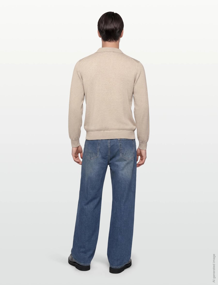 Gant - CLASSIC COTTON POLO - langärmelig - oat melange - 4