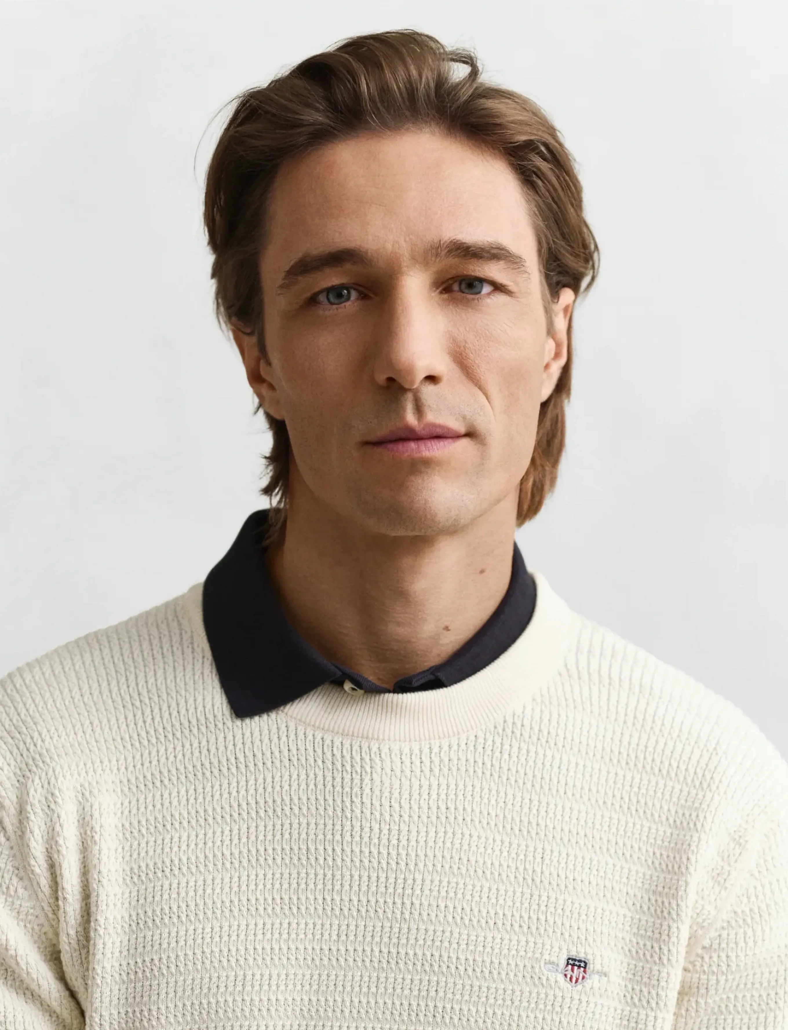 Gant - MINI CABLE C-NECK - basic-strickmode - cream - 3