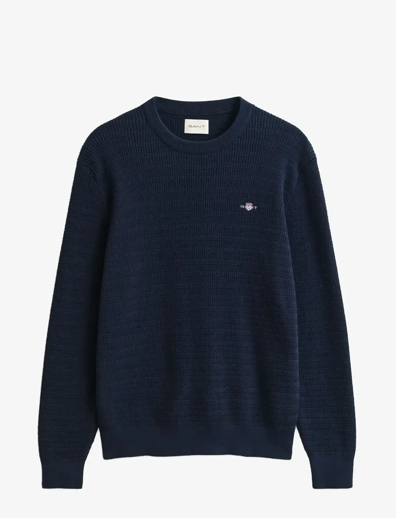 GANT - MINI CABLE C-NECK - rundhalsad - evening blue - 1