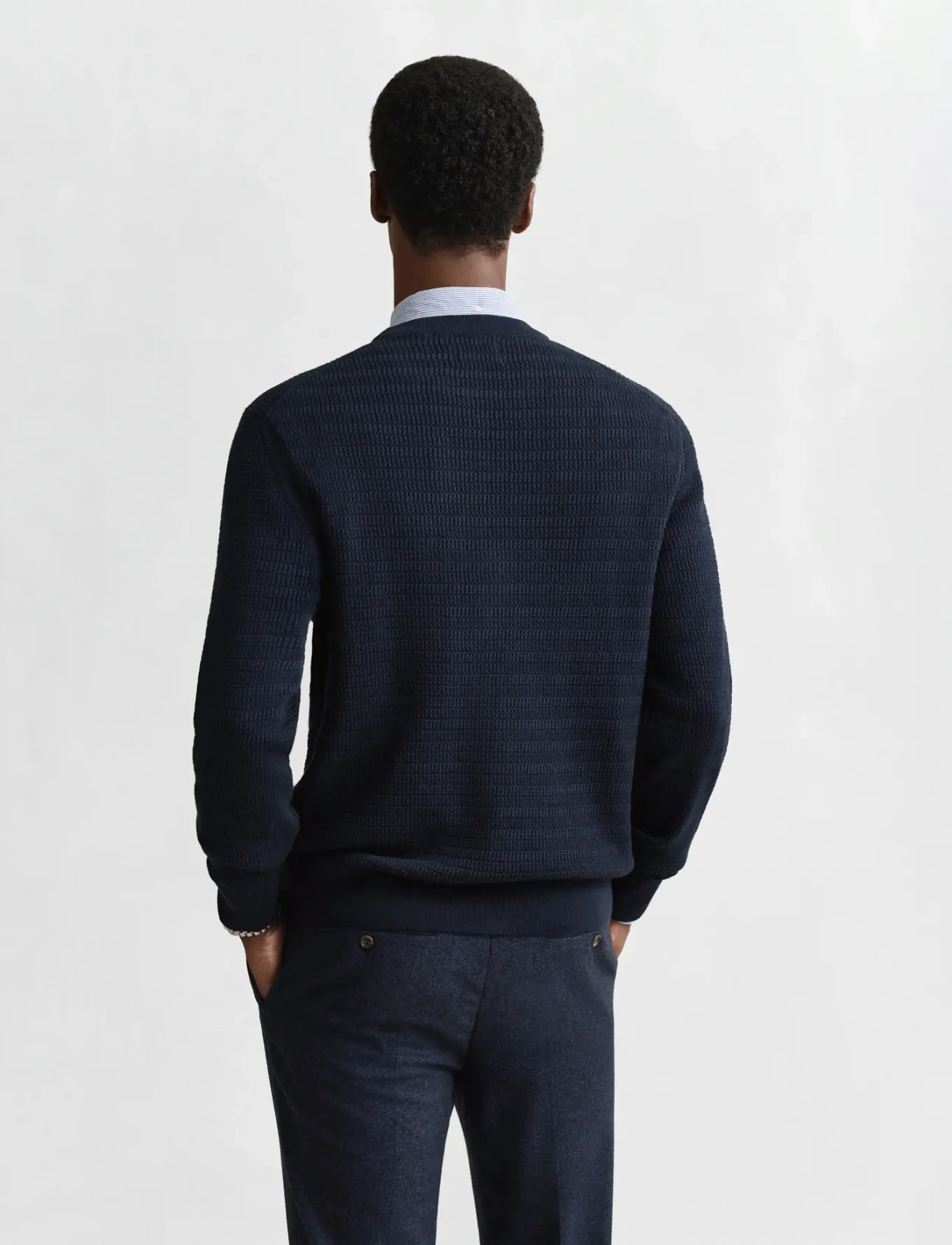Gant - MINI CABLE C-NECK - rundhals - evening blue - 2