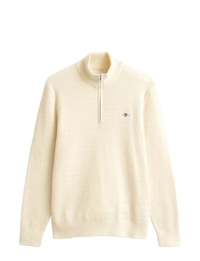 GANT - MINI CABLE HALF ZIP - half zip-tröjor - cream - 1