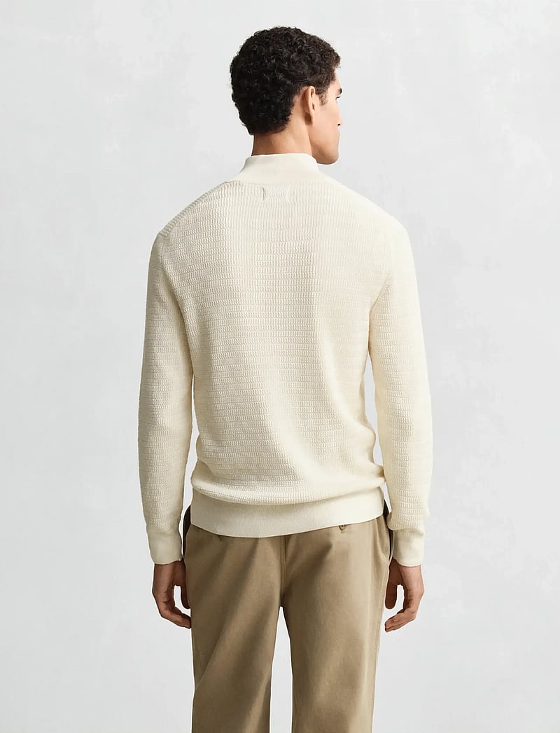 GANT - MINI CABLE HALF ZIP - half zip-tröjor - cream - 2