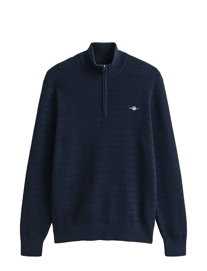 GANT - MINI CABLE HALF ZIP - half zip-trøjer - evening blue - 1