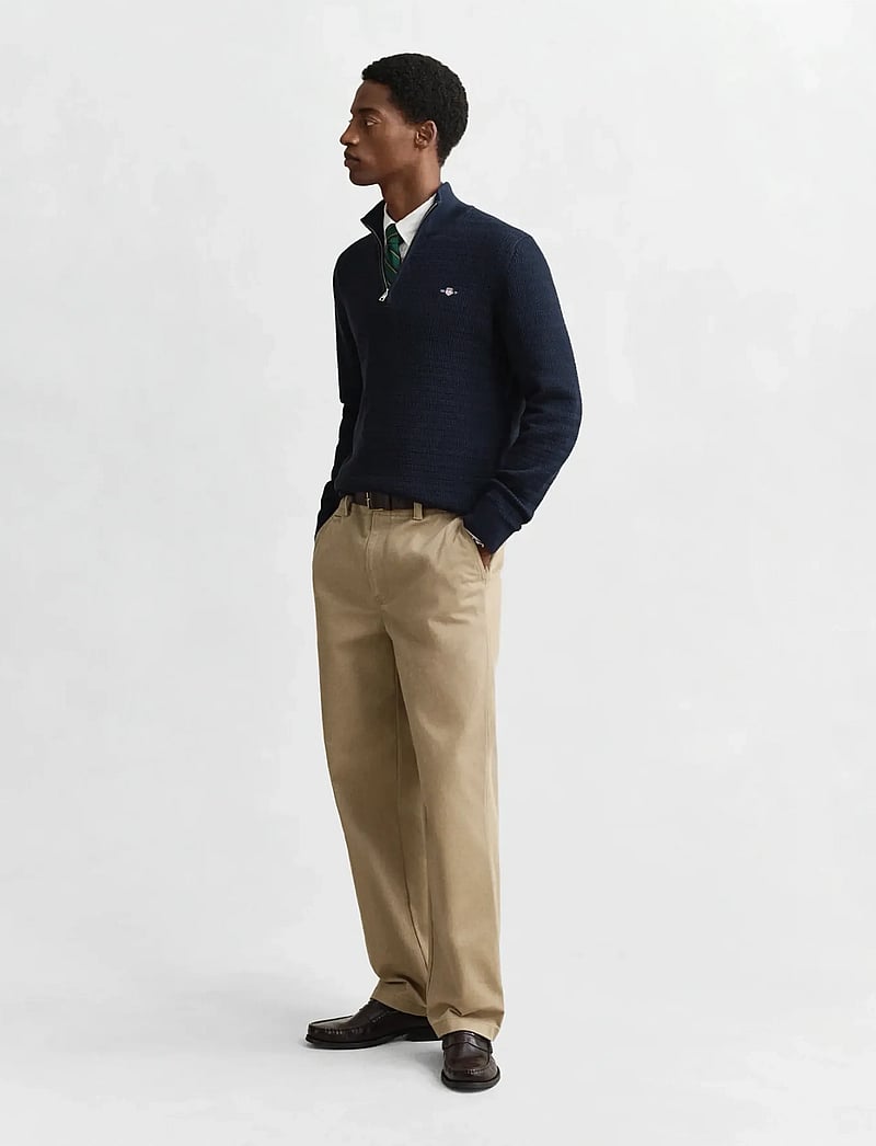 GANT - MINI CABLE HALF ZIP - half zip-trøjer - evening blue - 4