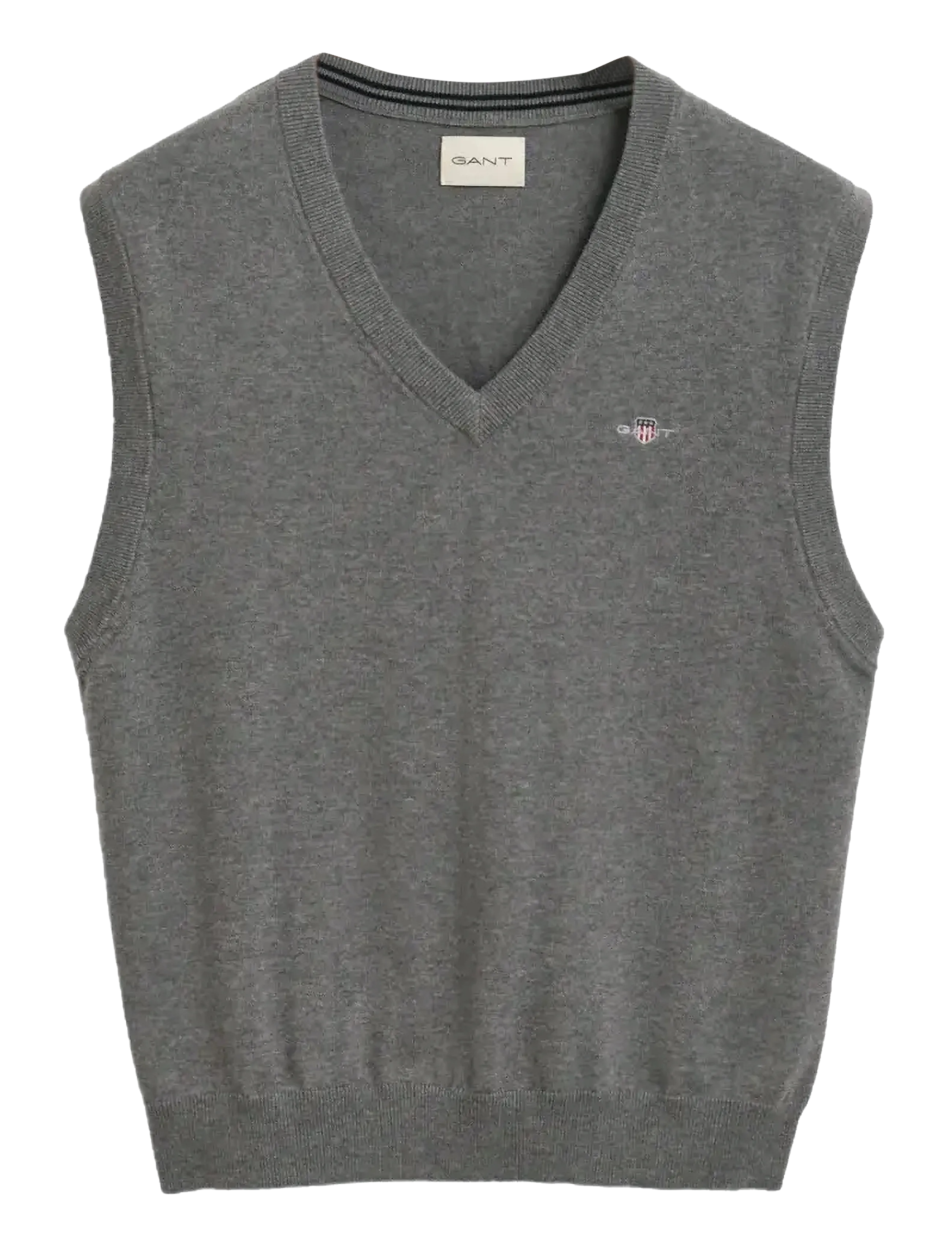 Gant CLASSIC COTTON VEST - Gant - DARK GREY MELANGE / grey
