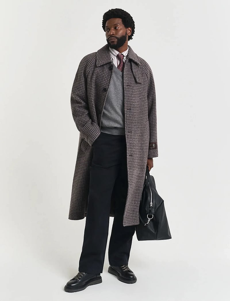 GANT - CLASSIC COTTON VEST - stickade västar - dark grey melange - 3