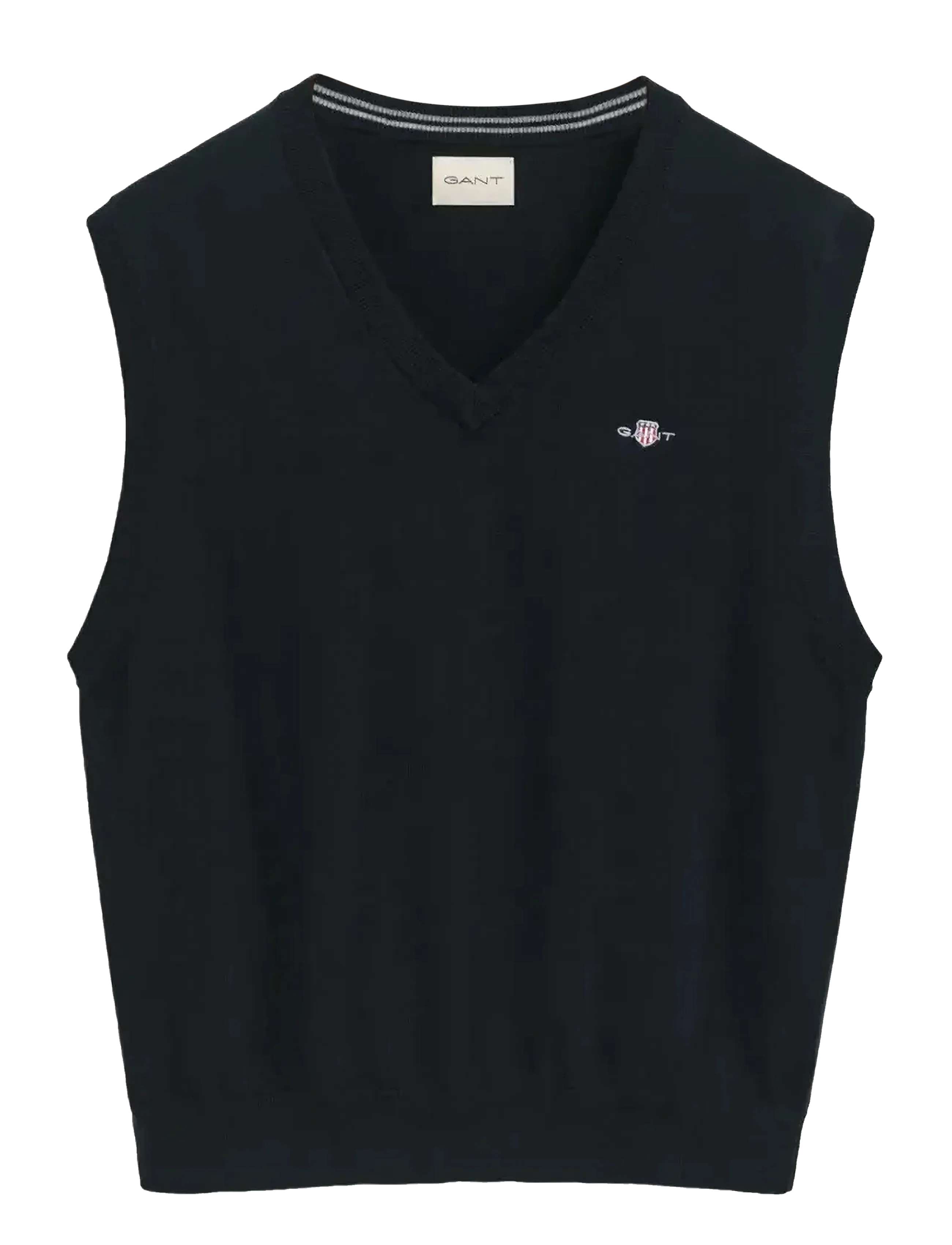 GANT Klassisch Baumwolle Vest Navy - M - Herren