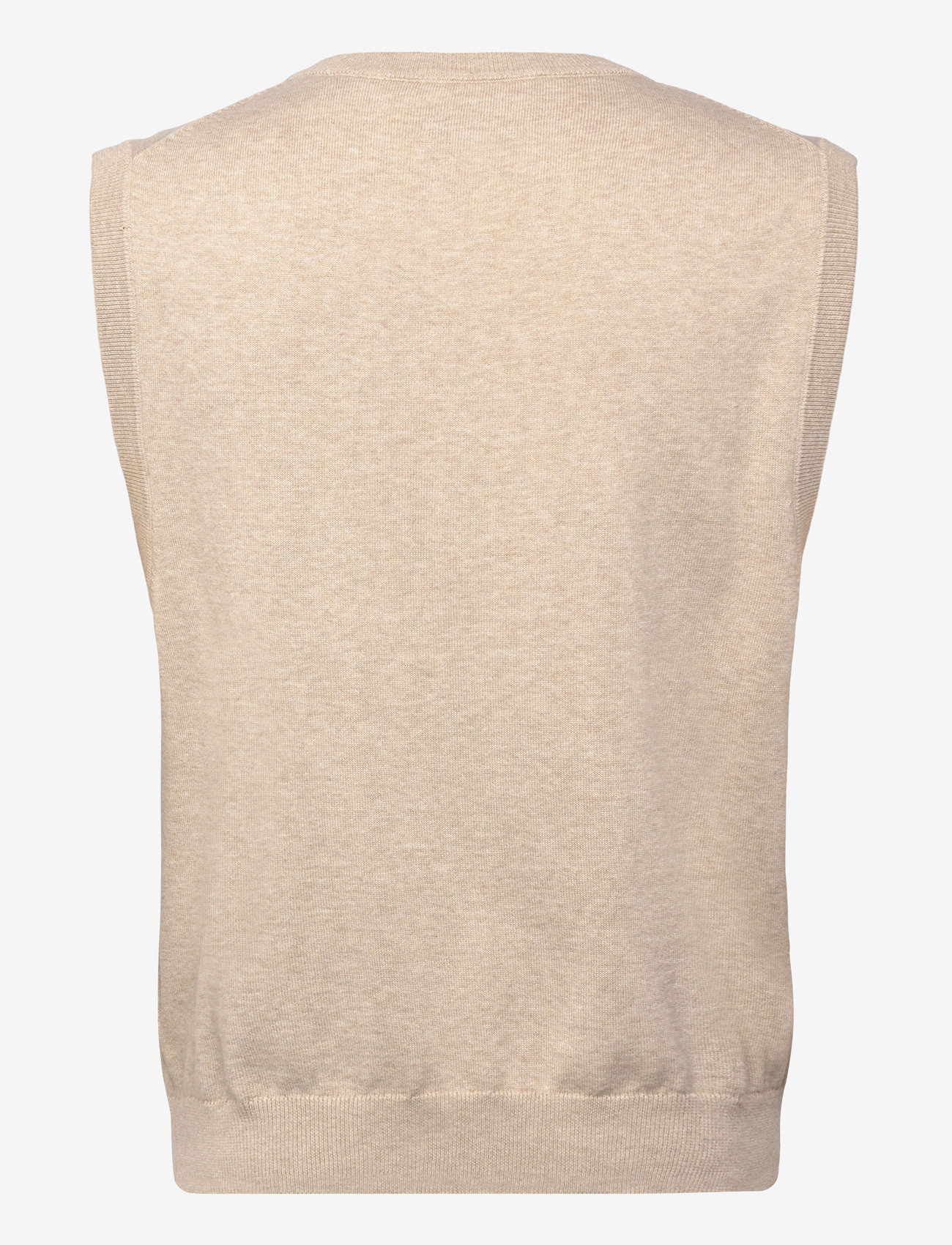Gant - CLASSIC COTTON VEST - strikveste - oat melange - 2