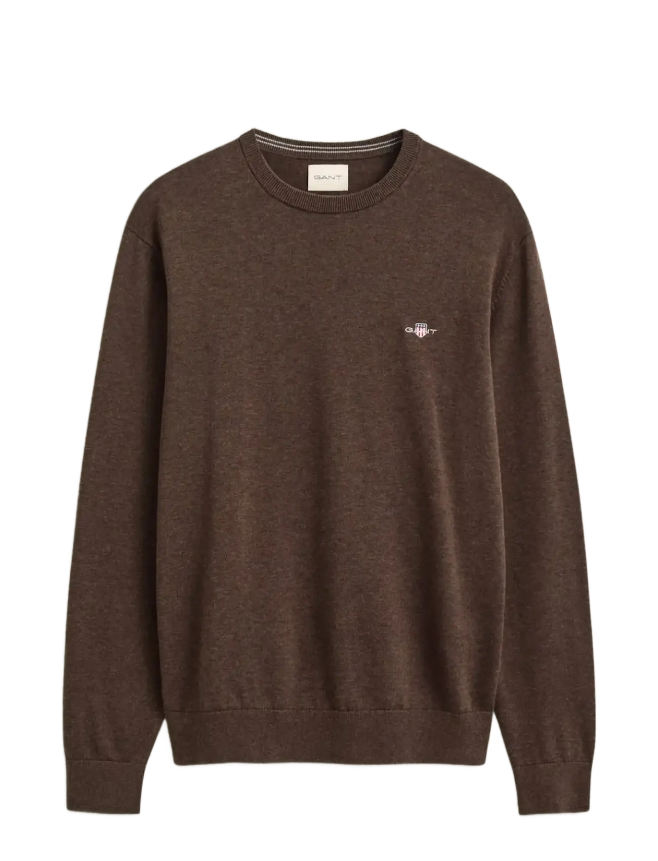 Gant - Cotton Sweater - rundhals - black brown melange - 1