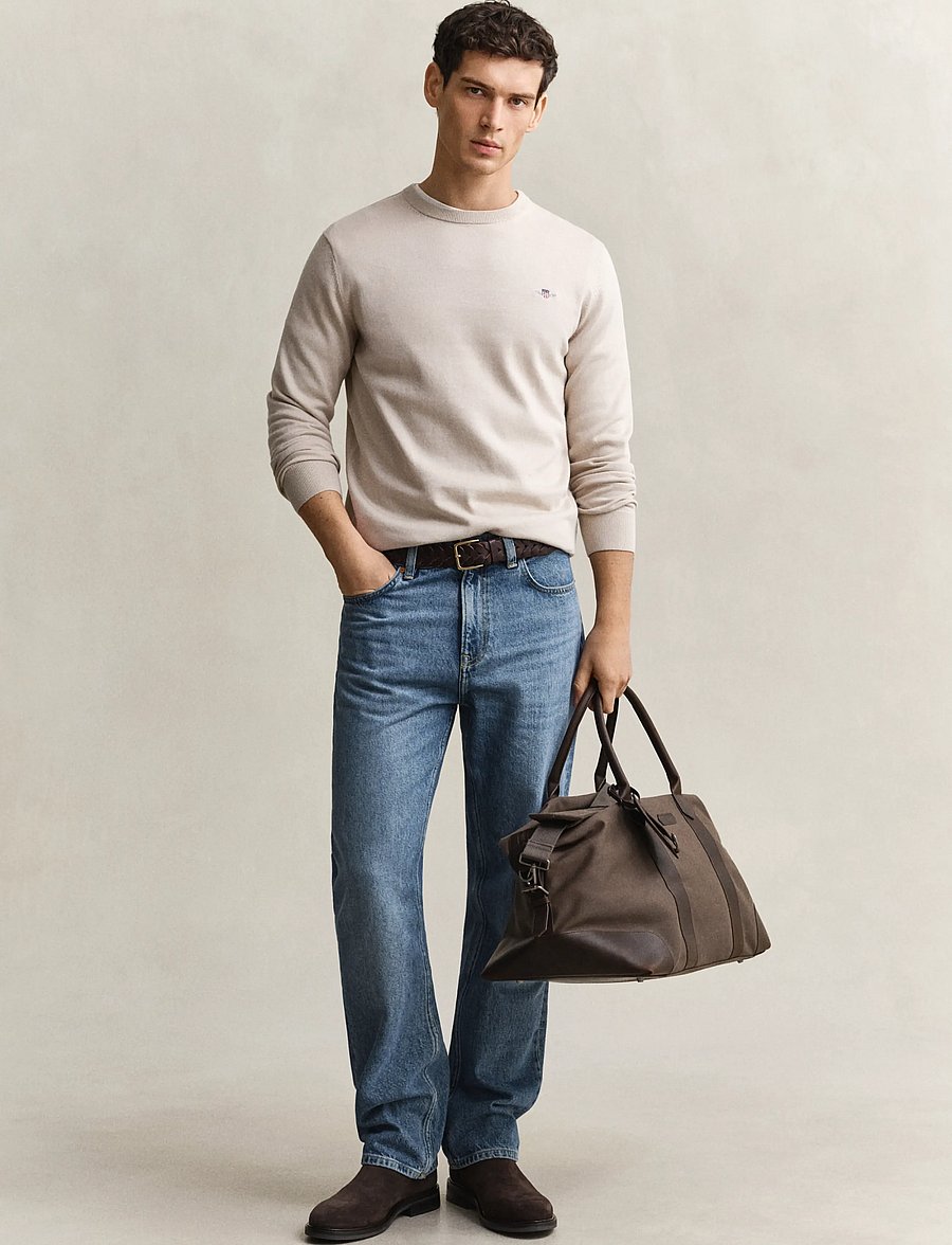 Gant - Cotton Sweater - rundhals - clay beige - 4