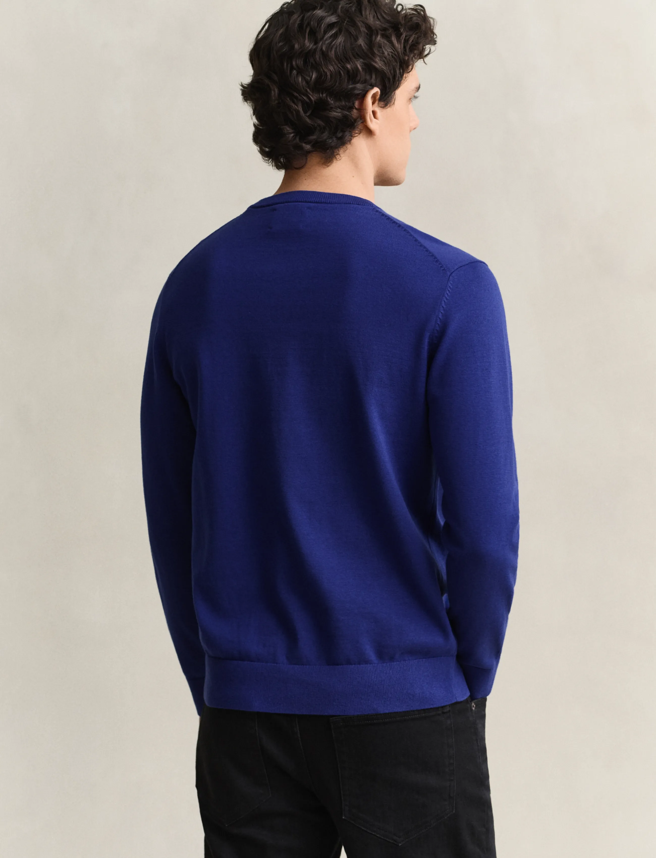 Gant - Cotton Sweater - Ümmarguse kaelusega kudumid - crisp blue - 2