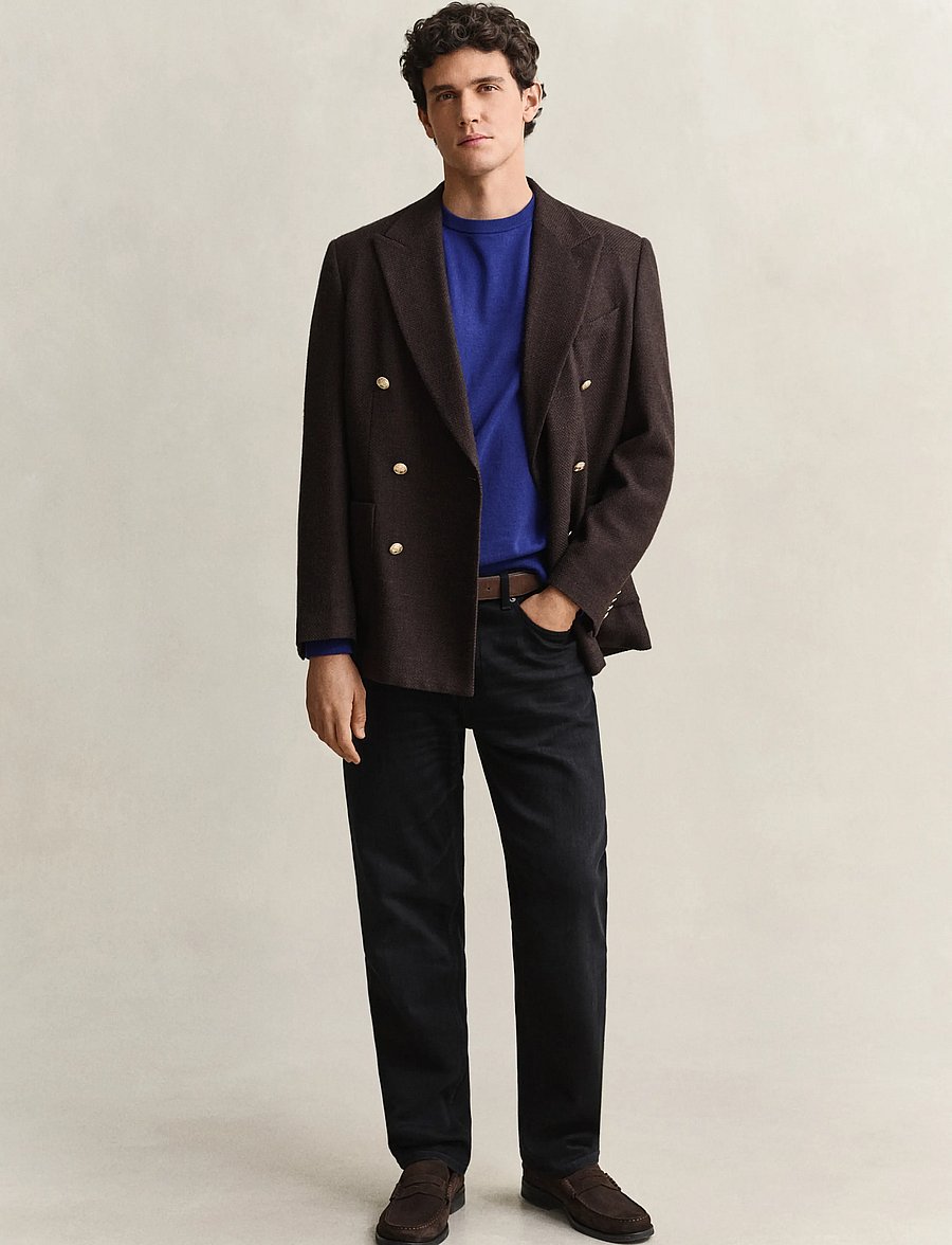 Gant - Cotton Sweater - Ümmarguse kaelusega kudumid - crisp blue - 4