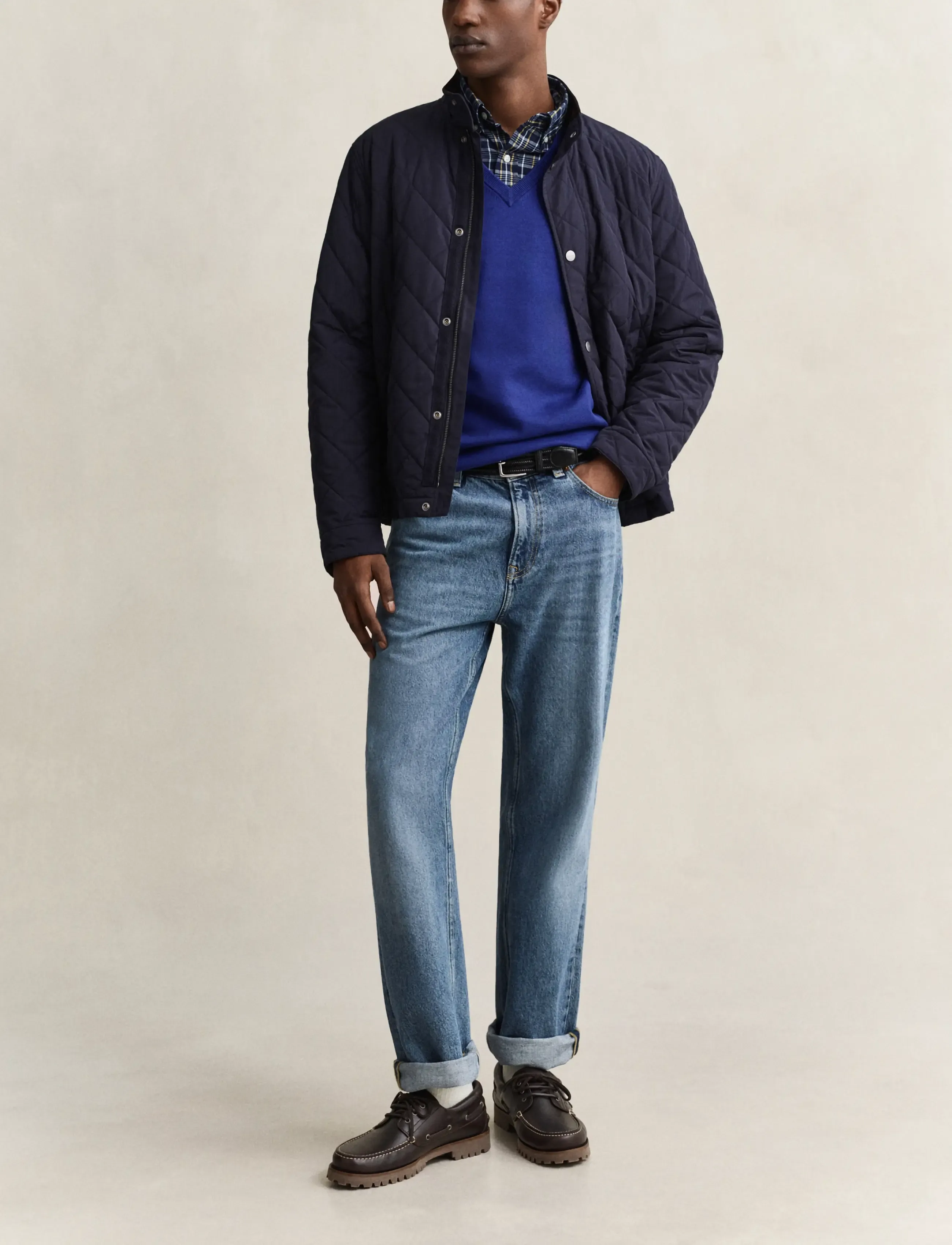 Gant - Cotton Sweater - v-ausschnitt - crisp blue - 4