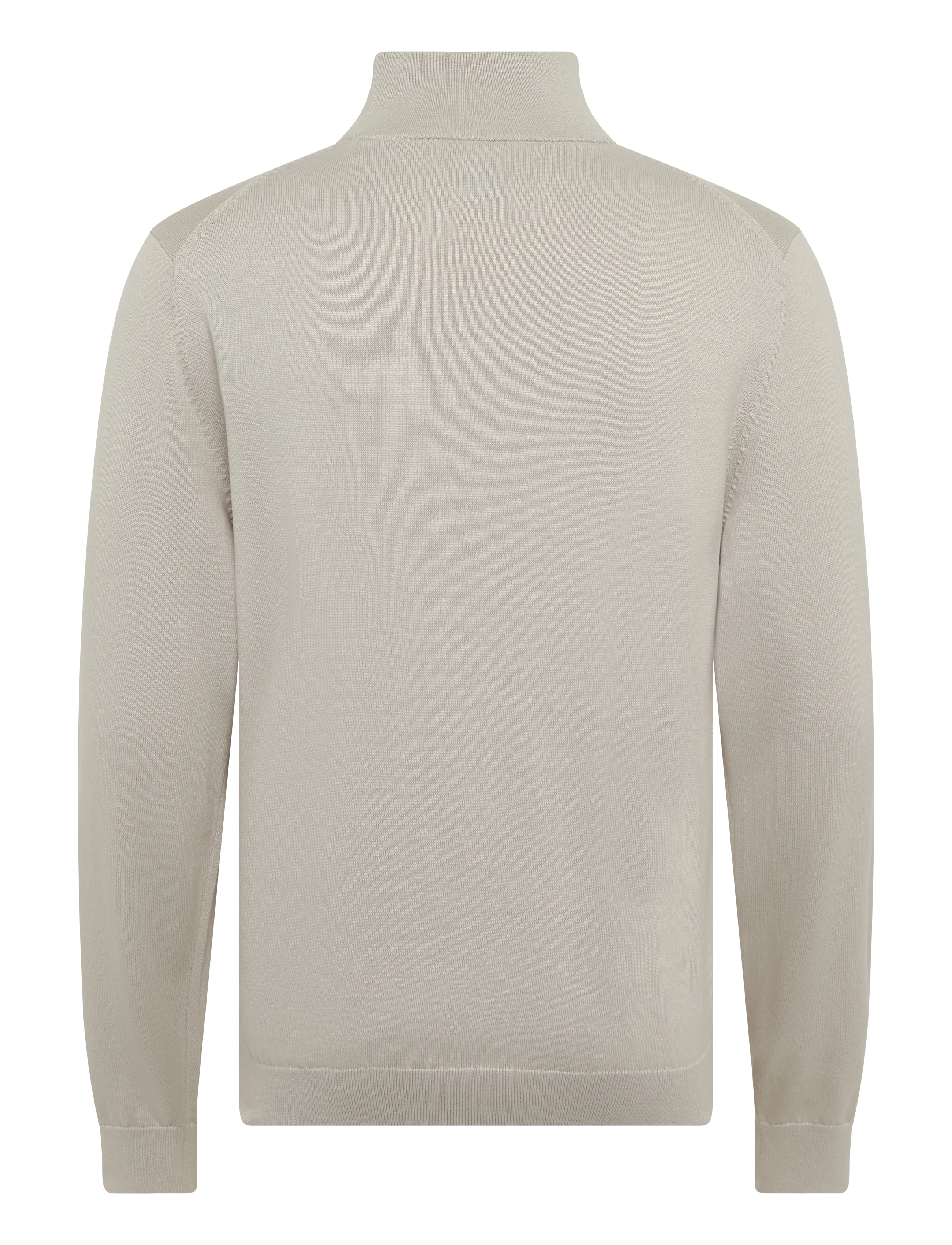 Gant - Cotton Half-Zip Sweater - pullover mit halbem reißverschluss - clay beige - 1