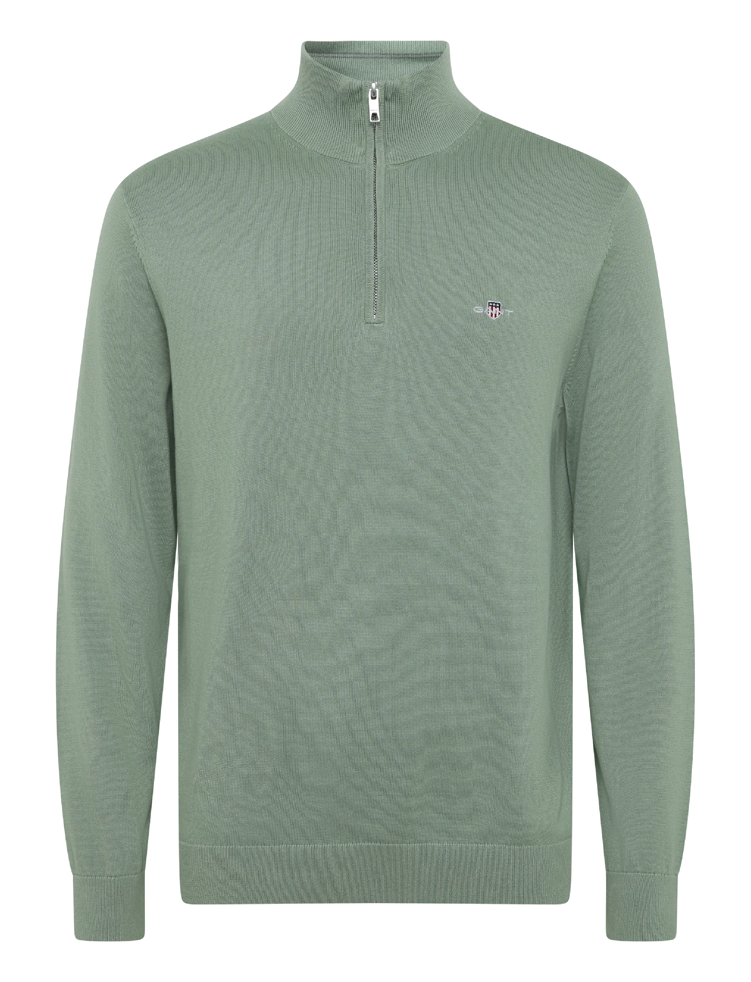 Gant Cotton Half-Zip Sweater - Strickmode - SURPLUS MINT / green