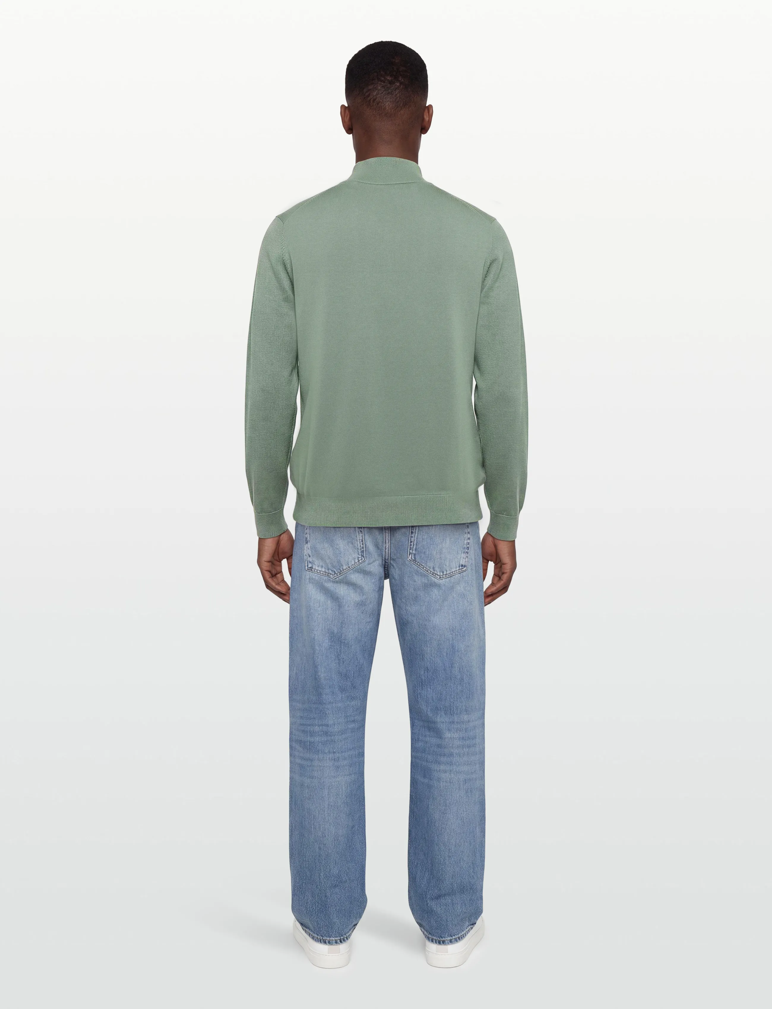Gant - Cotton Half-Zip Sweater - pullover mit halbem reißverschluss - surplus mint - 4