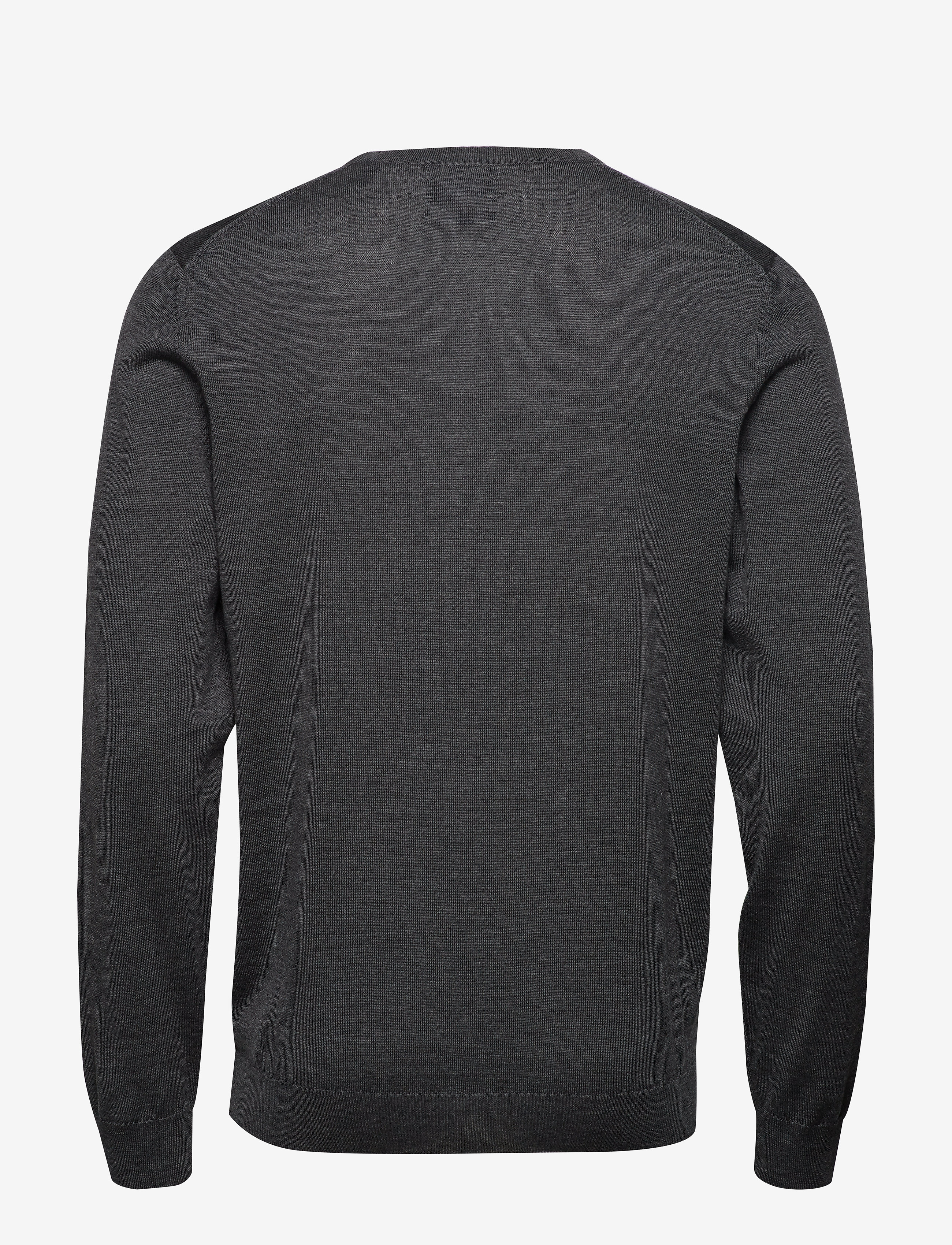 GANT - FINE MERINO V-NECK - antracit melange - 1