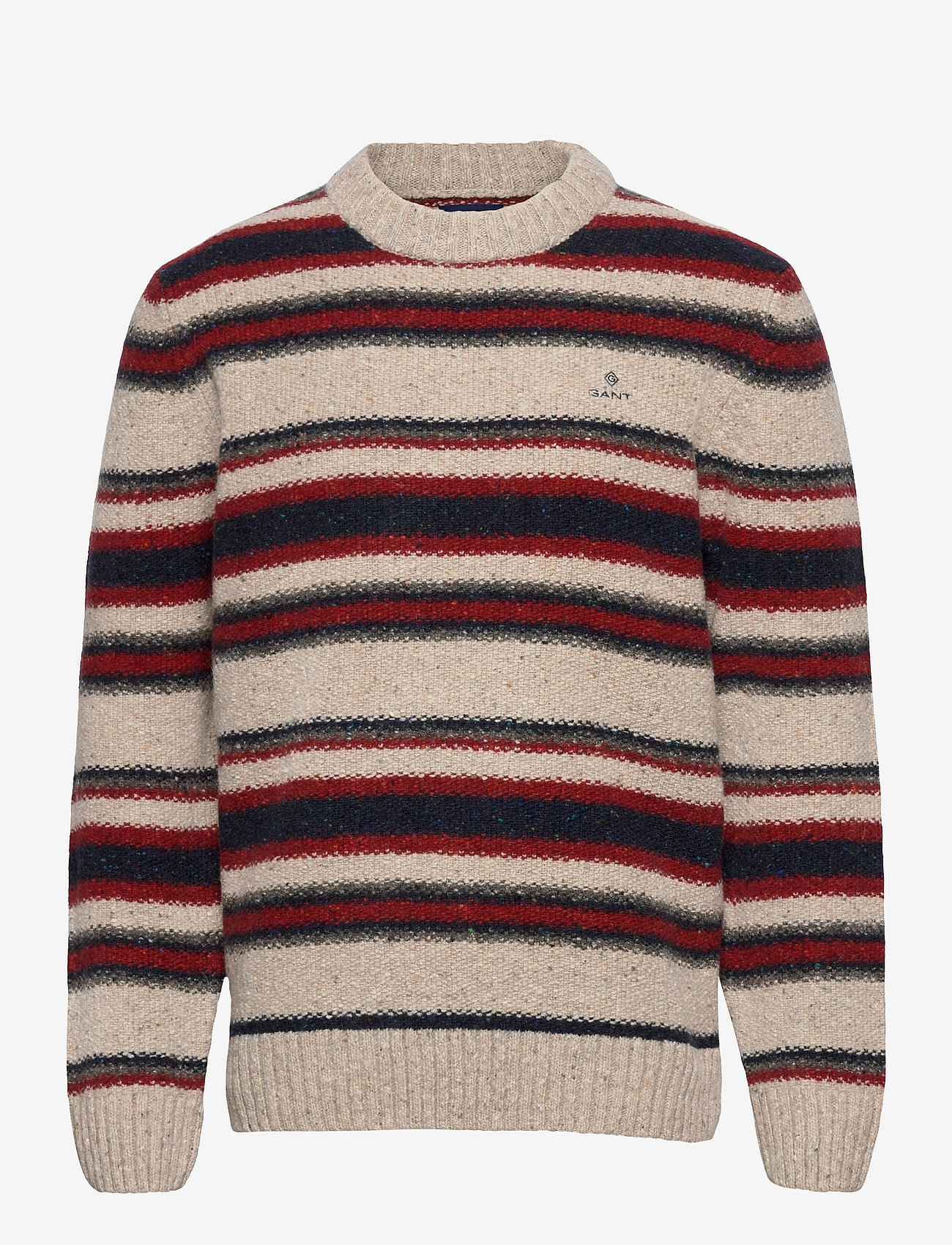 GANT - D2. TEXTURE STRIPE NEPS CREW - multicolor - 0