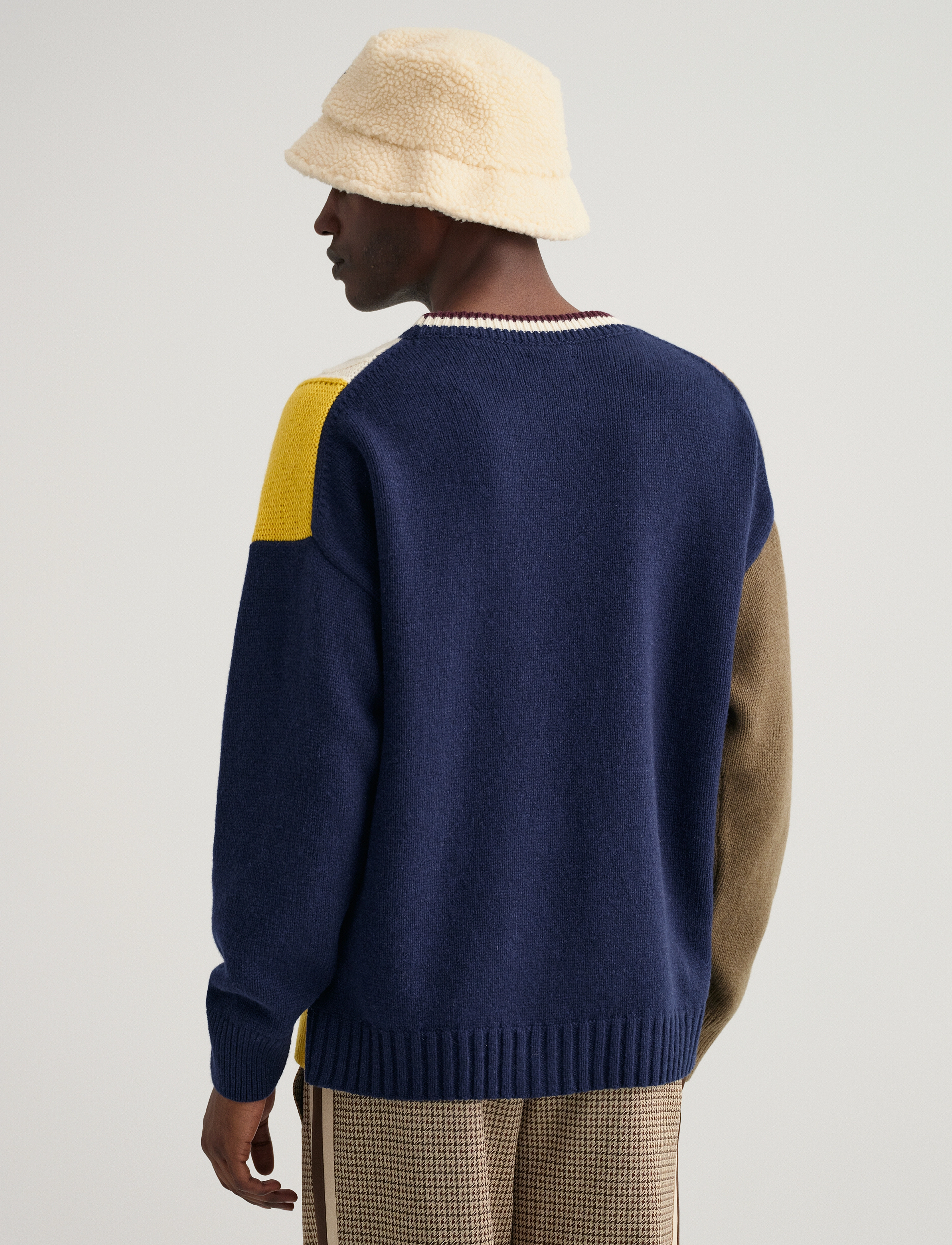 GANT - D2. PATCHED CABLE C-NECK - evening blue - 3