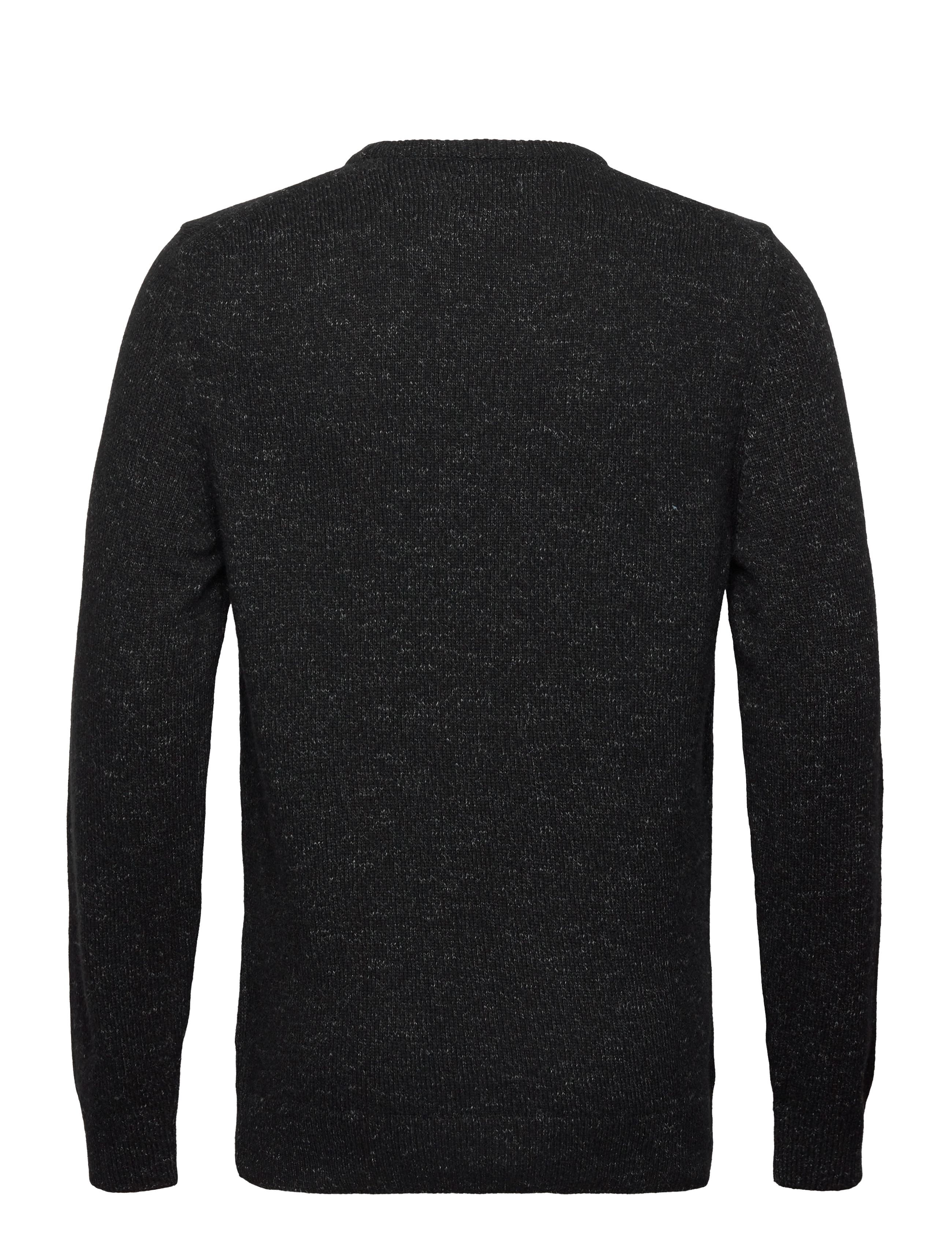 GANT - D2. NEPS MELANGE C-NECK - washed out black - 1