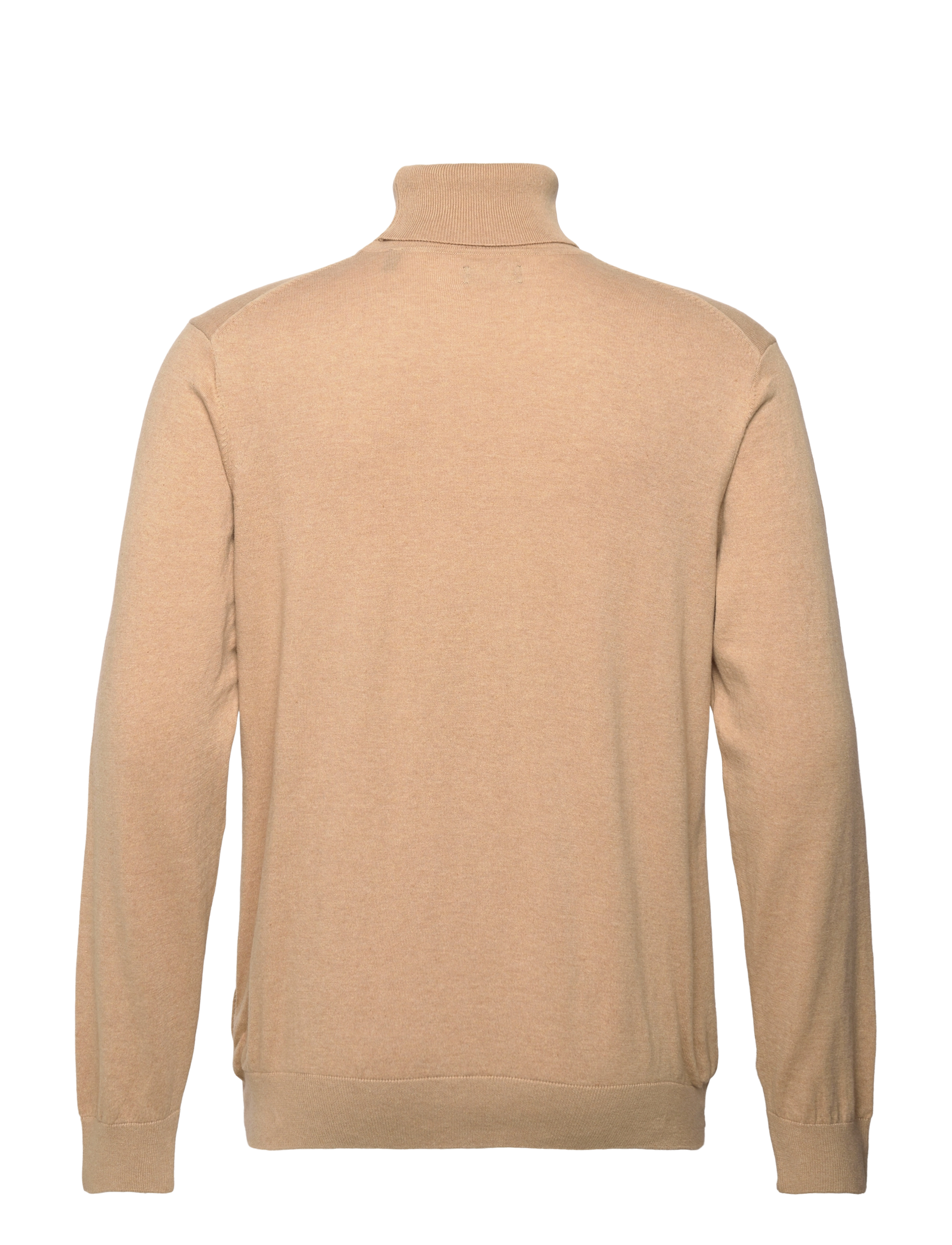 GANT - D1. COTTON CASHMERE ROLLNECK - khaki mel - 1