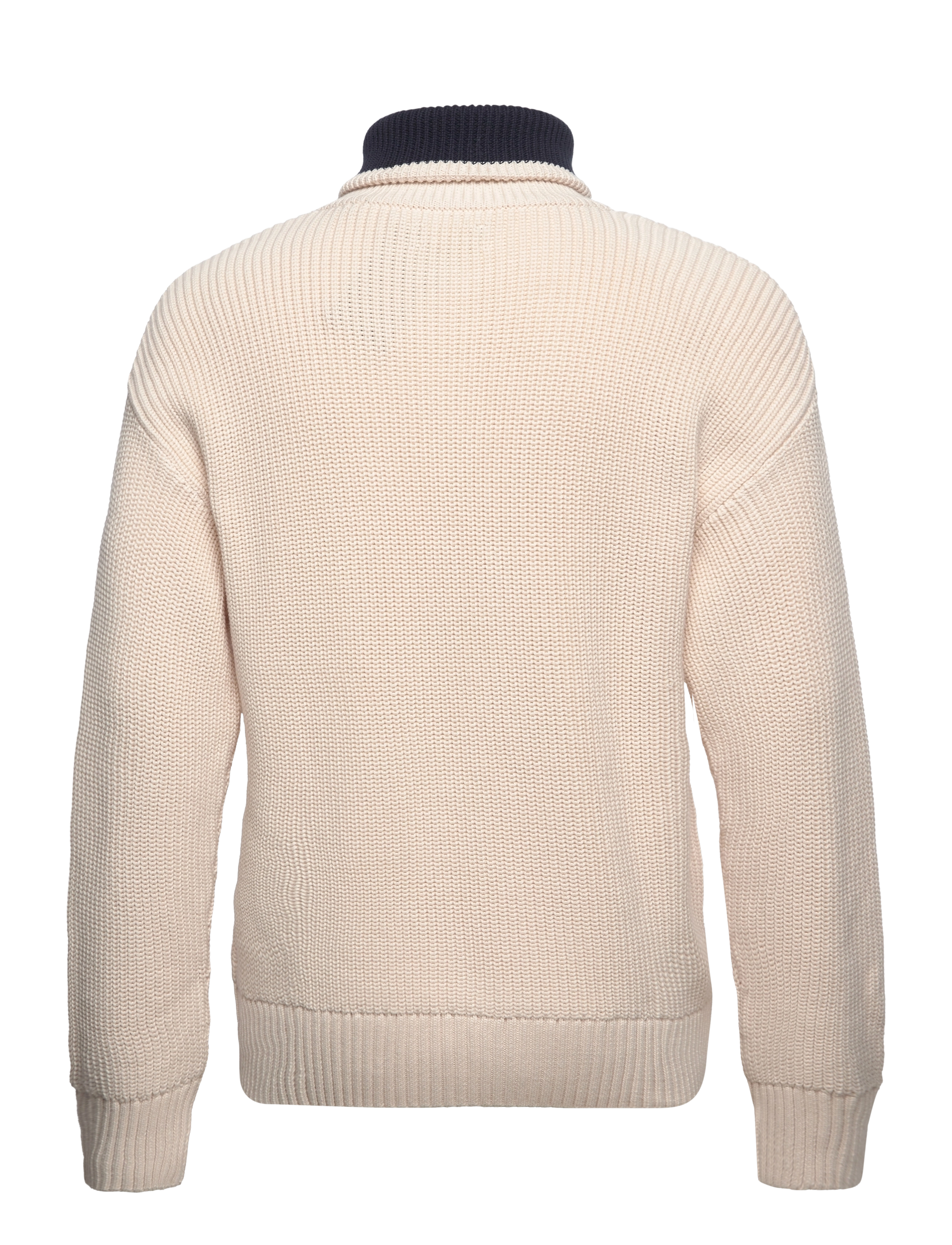 GANT - RIB HALFZIP - linen - 1