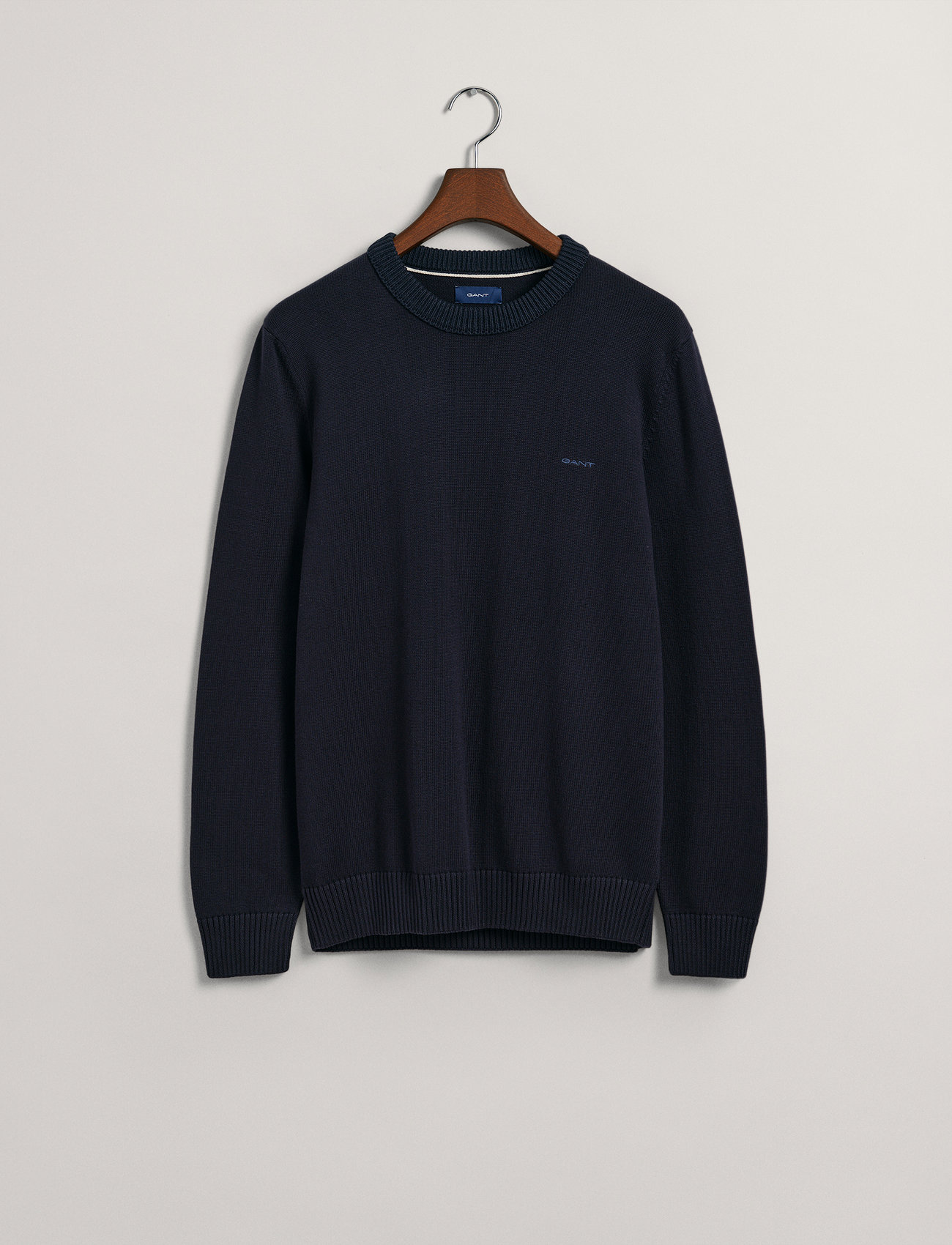GANT - SUPIMA C-NECK - evening blue - 3