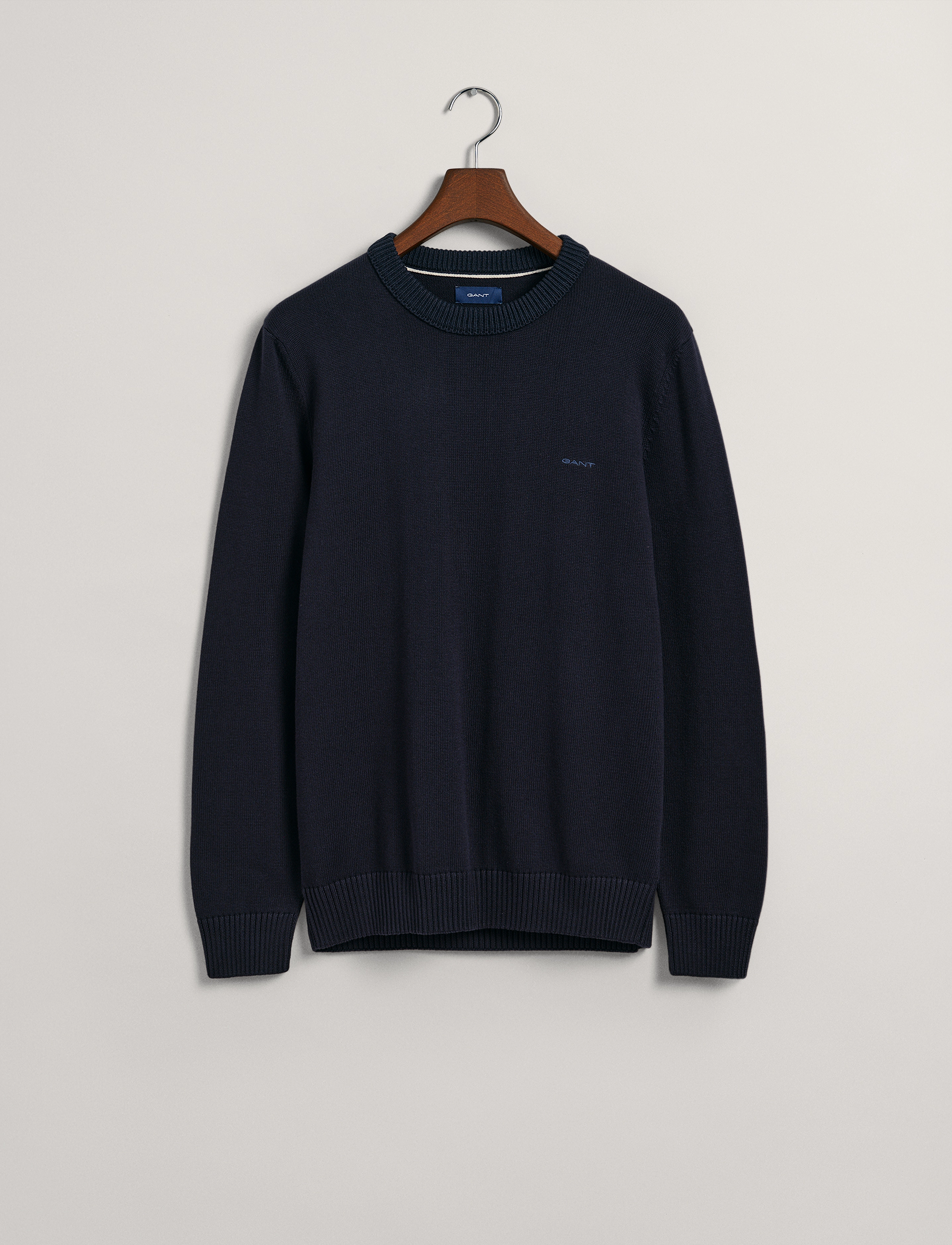 GANT - SUPIMA C-NECK - evening blue - 3