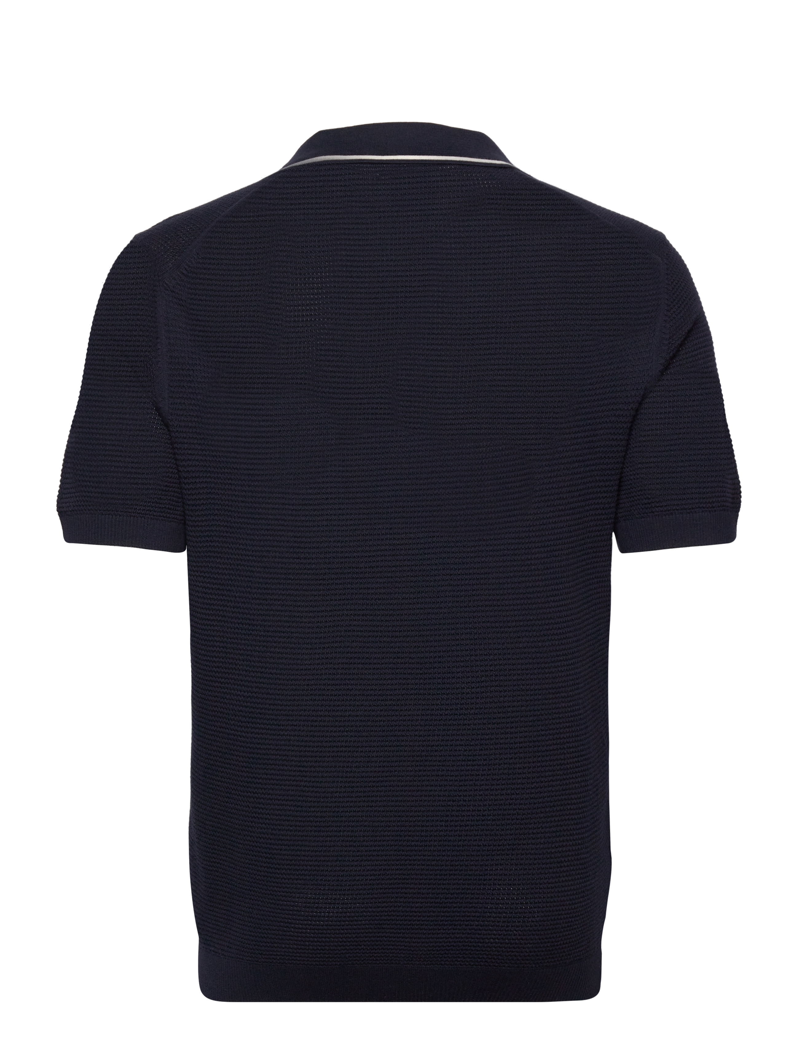 GANT - COTTON TEXTURE OPEN POLO - evening blue - 1