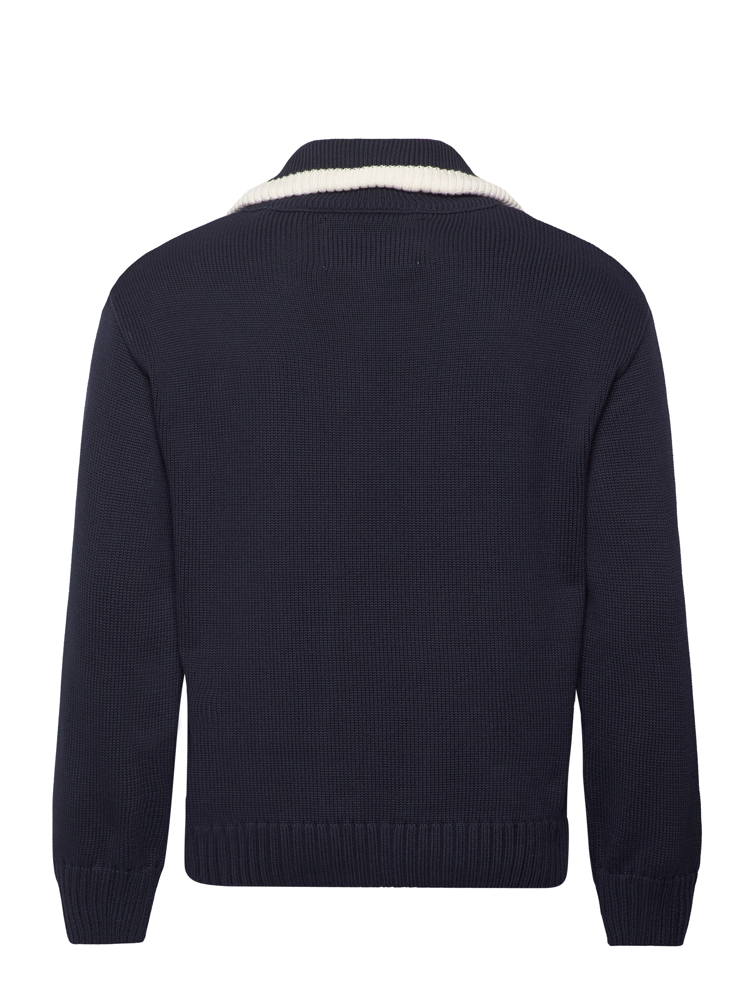 GANT - RELAXED PLAIN COTTON H-ZIP - evening blue - 1