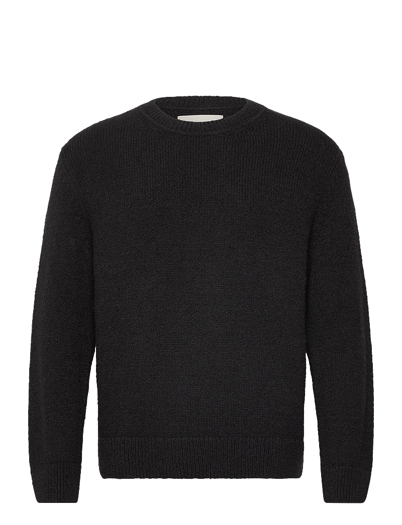 GANT - RELAXED PLAIN BOUCLE C-NECK - rundhals - black - 1