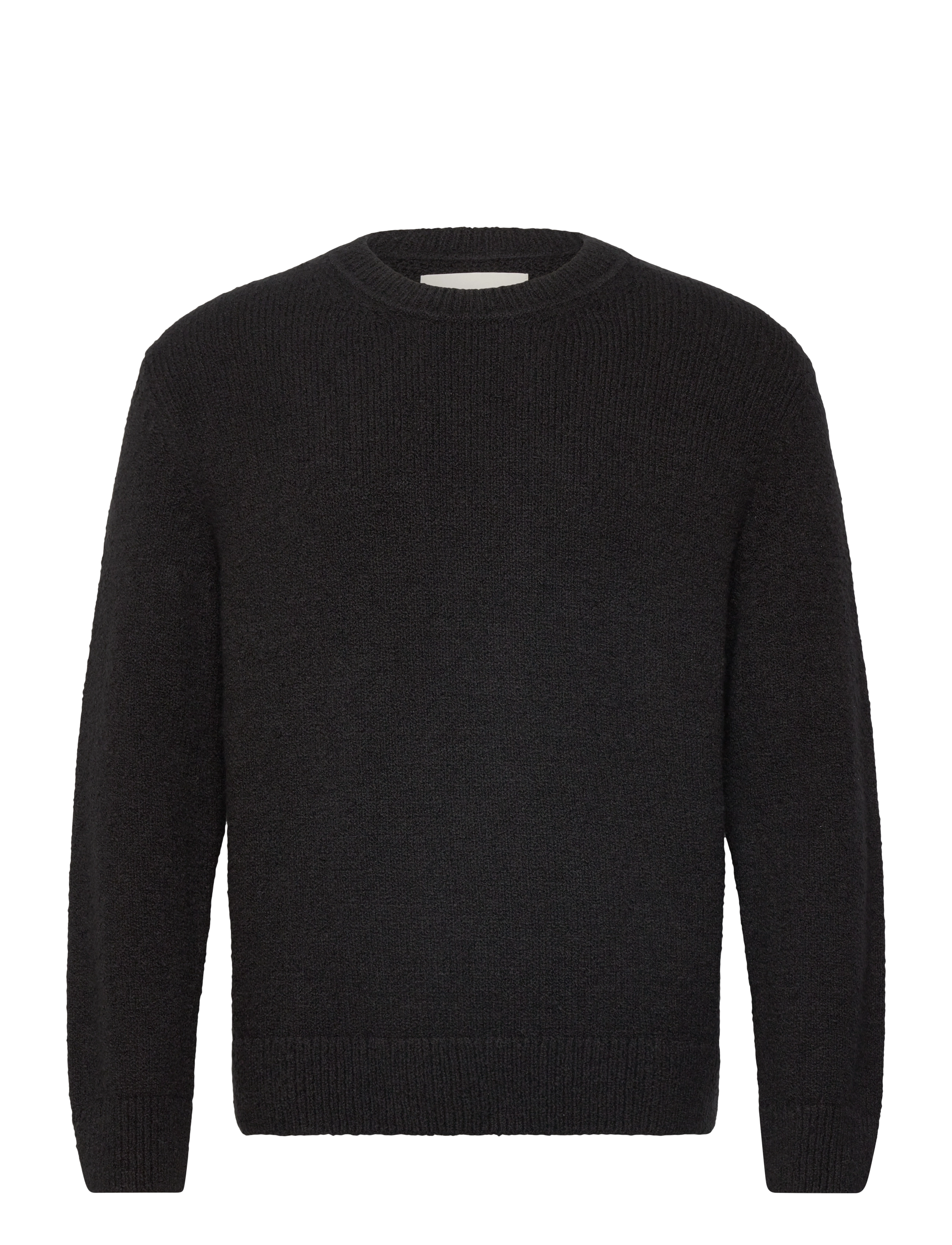 GANT - RELAXED PLAIN BOUCLE C-NECK - black - 1