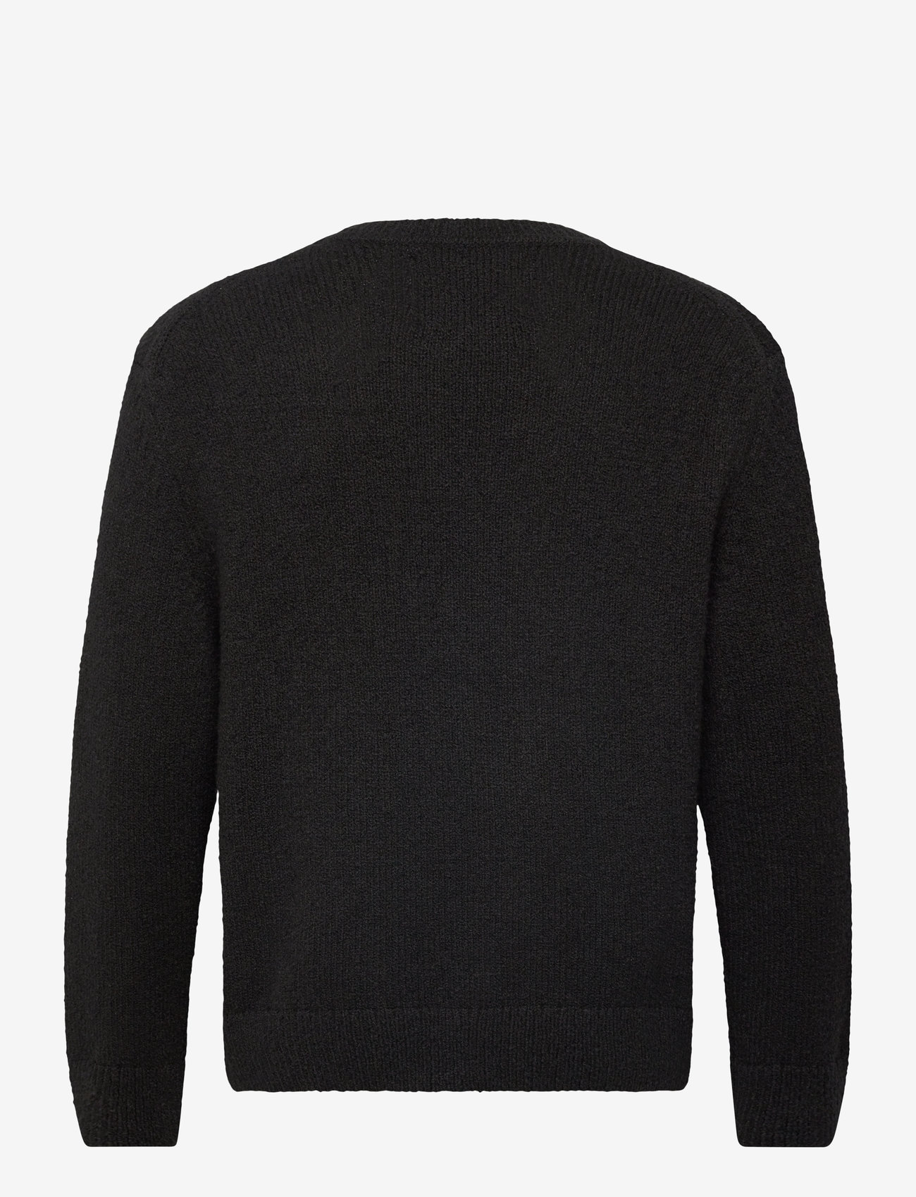 GANT - RELAXED PLAIN BOUCLE C-NECK - rundhals - black - 2