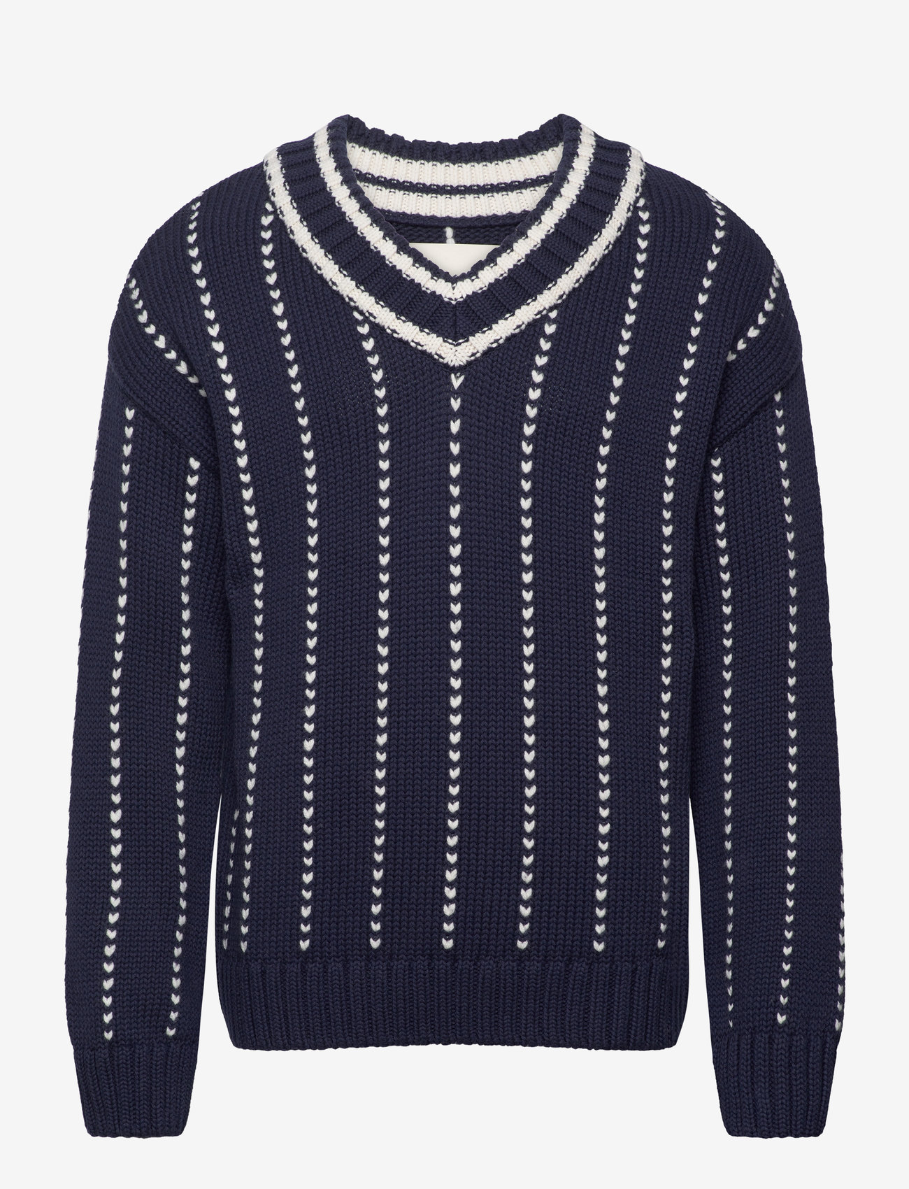 GANT Pinstriped Collegiate V-neck (GCL8040188) Knitted V-necks
