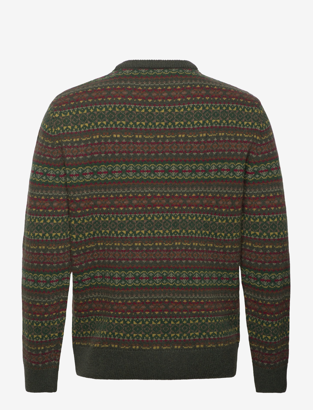 Gant - FAIR ISLE C-NECK - rund hals - deepest green - 2