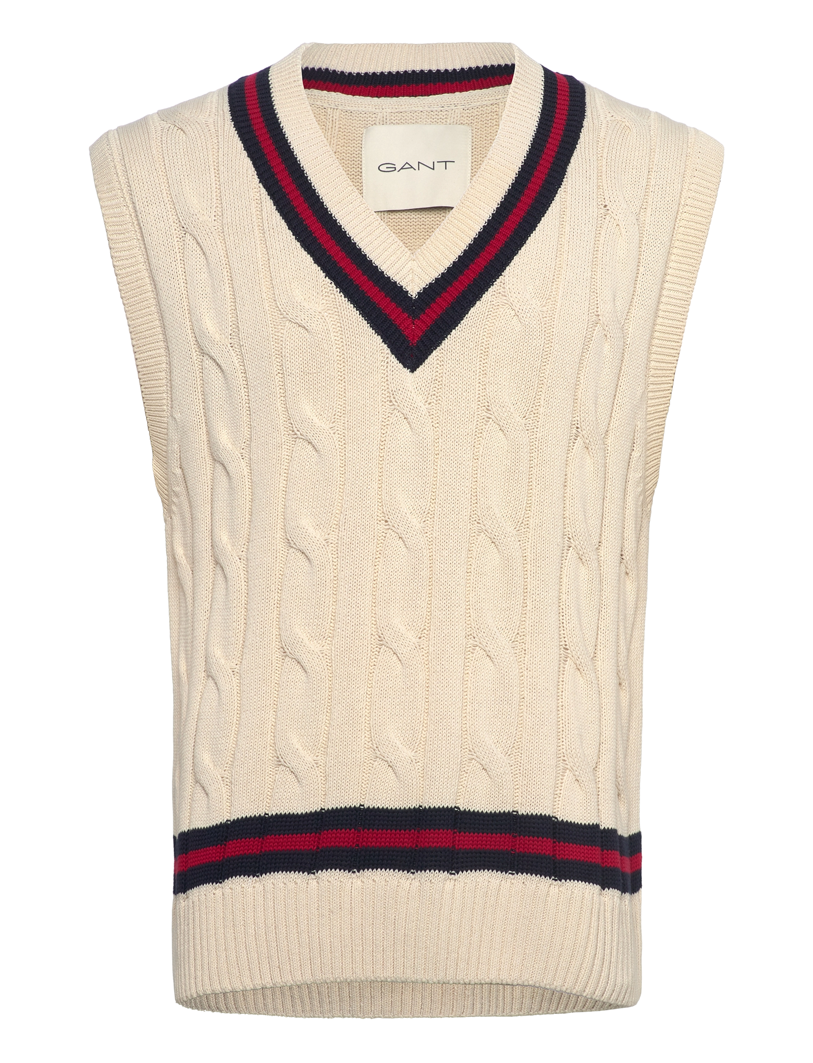 Gant CABLE VEST - Deals - CREAM / cream